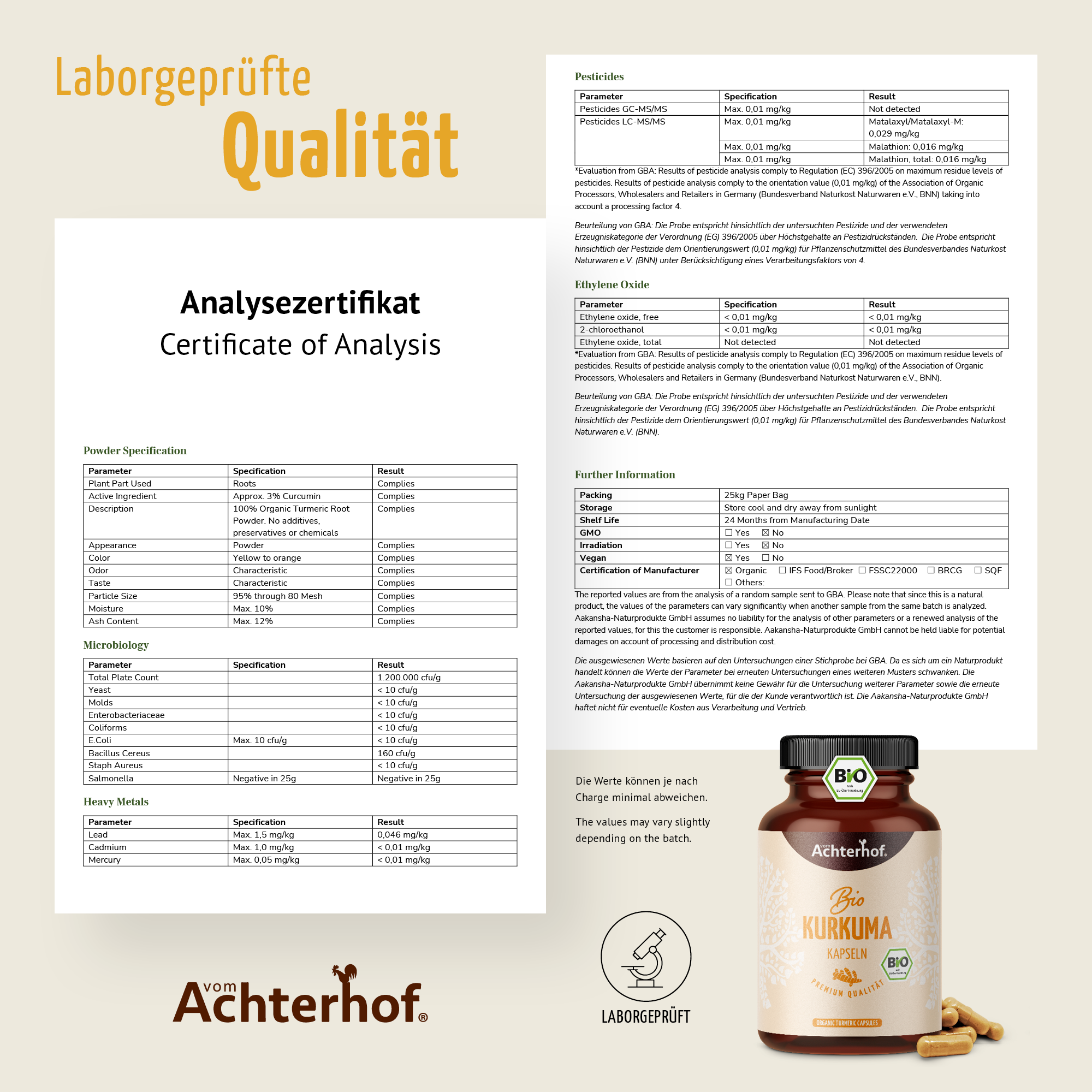 Kurkuma Kapseln Bio (180 Kapseln)