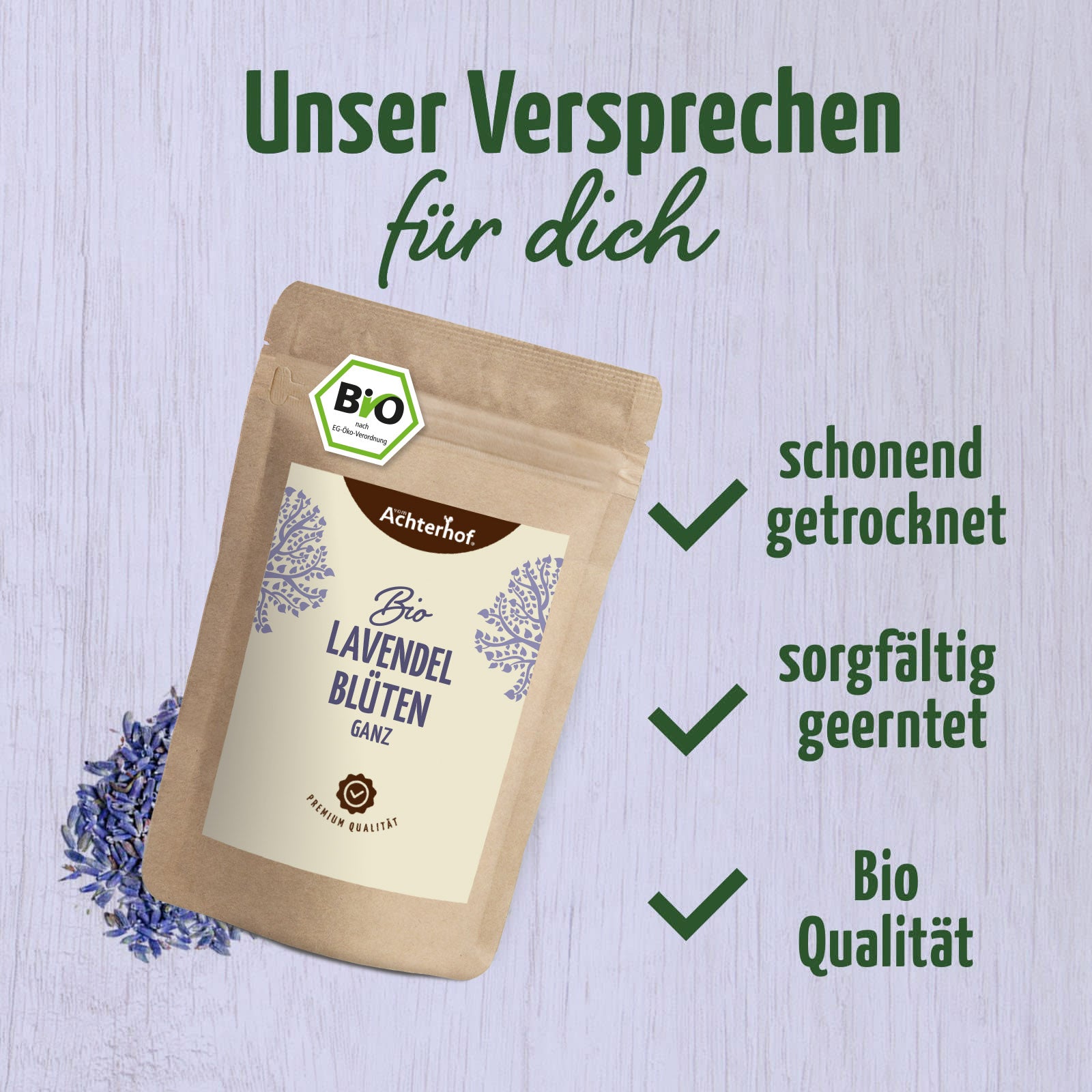 Lavendelblüten ganz Bio (100g)