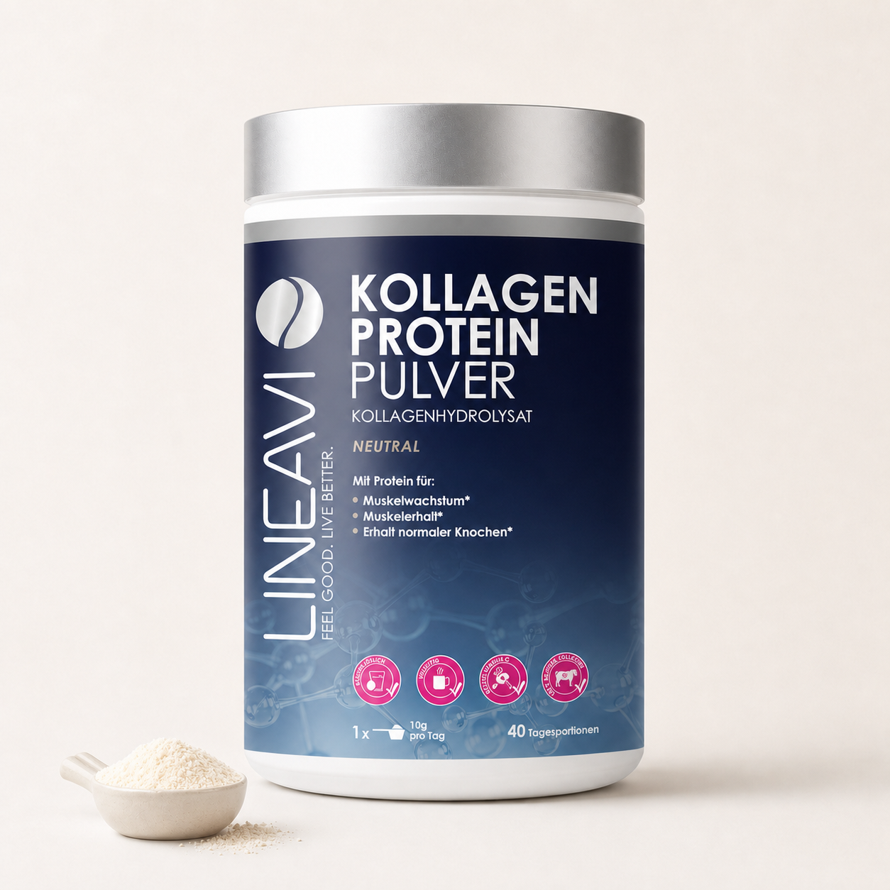 Kollagen Proteinpulver (400g) Neutral