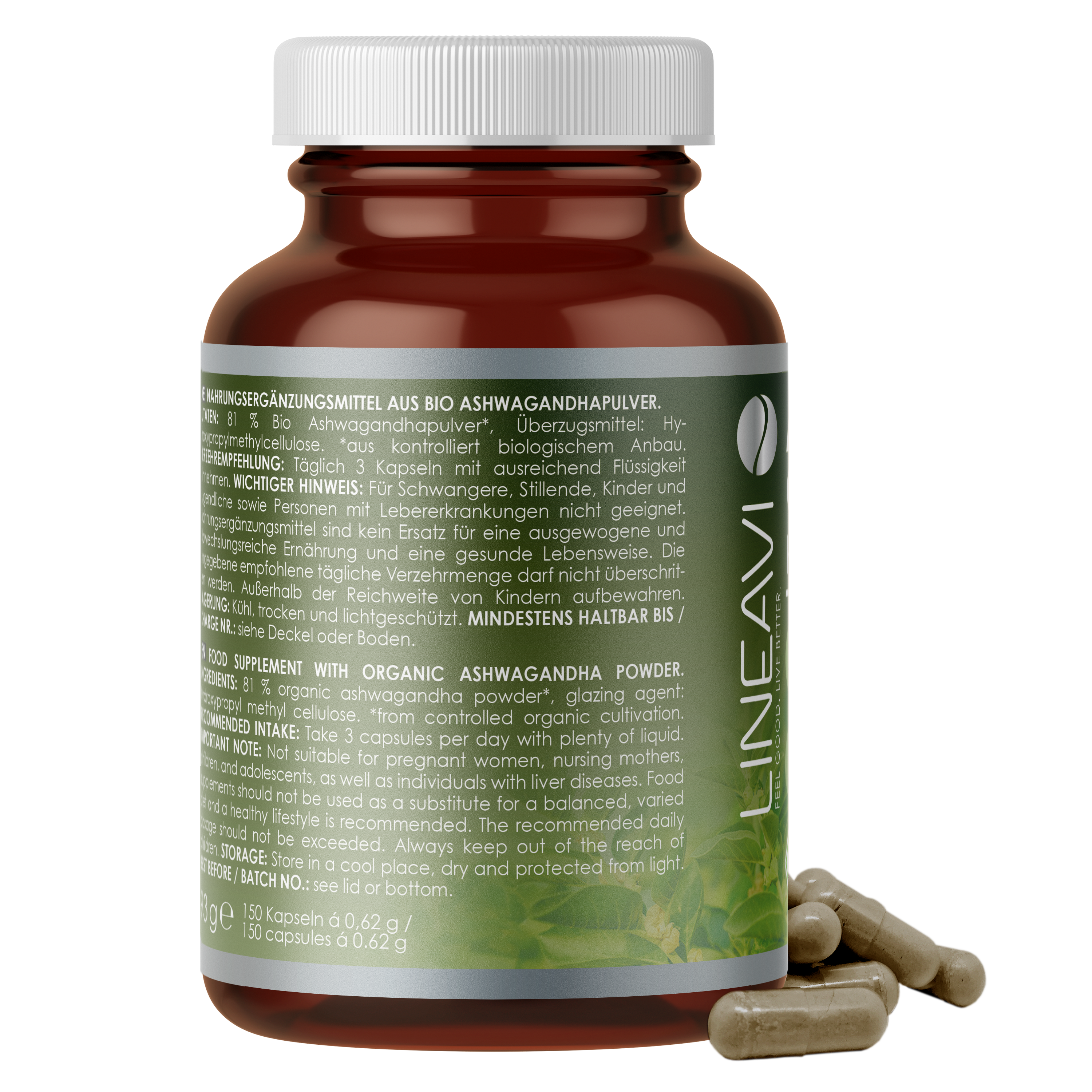 Ashwagandha Kapseln bio (150 Kapseln)