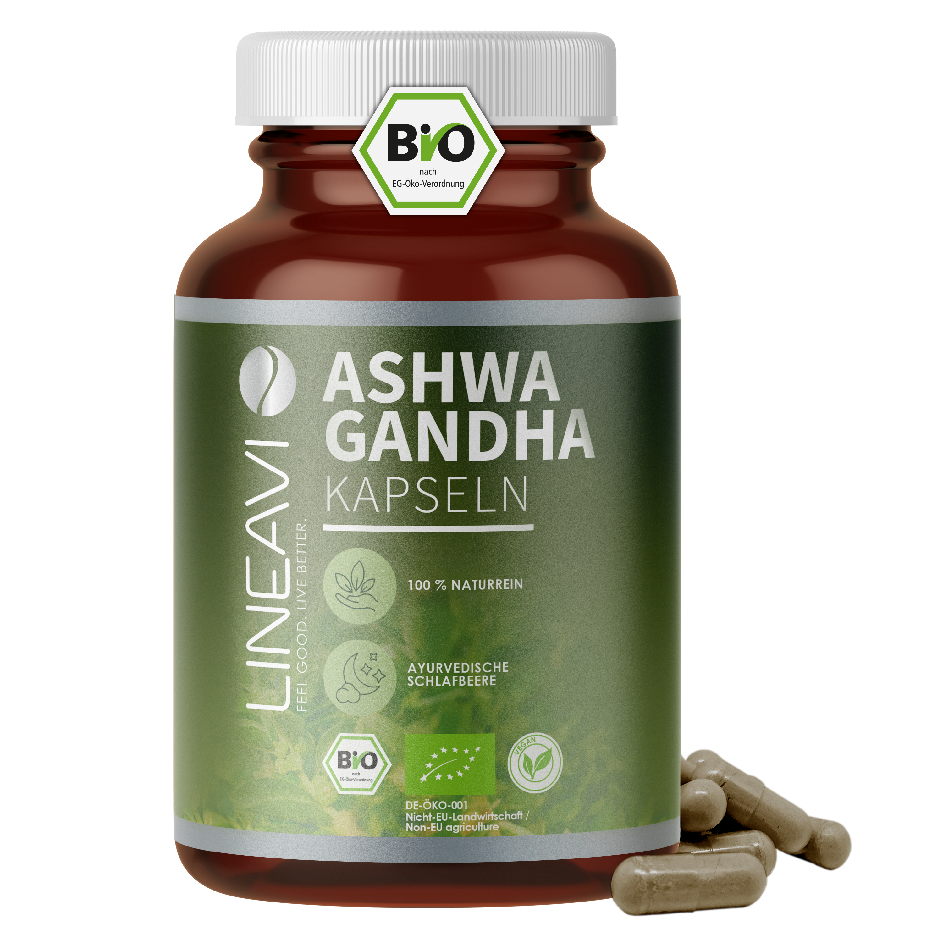 Doppelpack: Ashwagandha Kapseln bio (2x150 Kapseln)