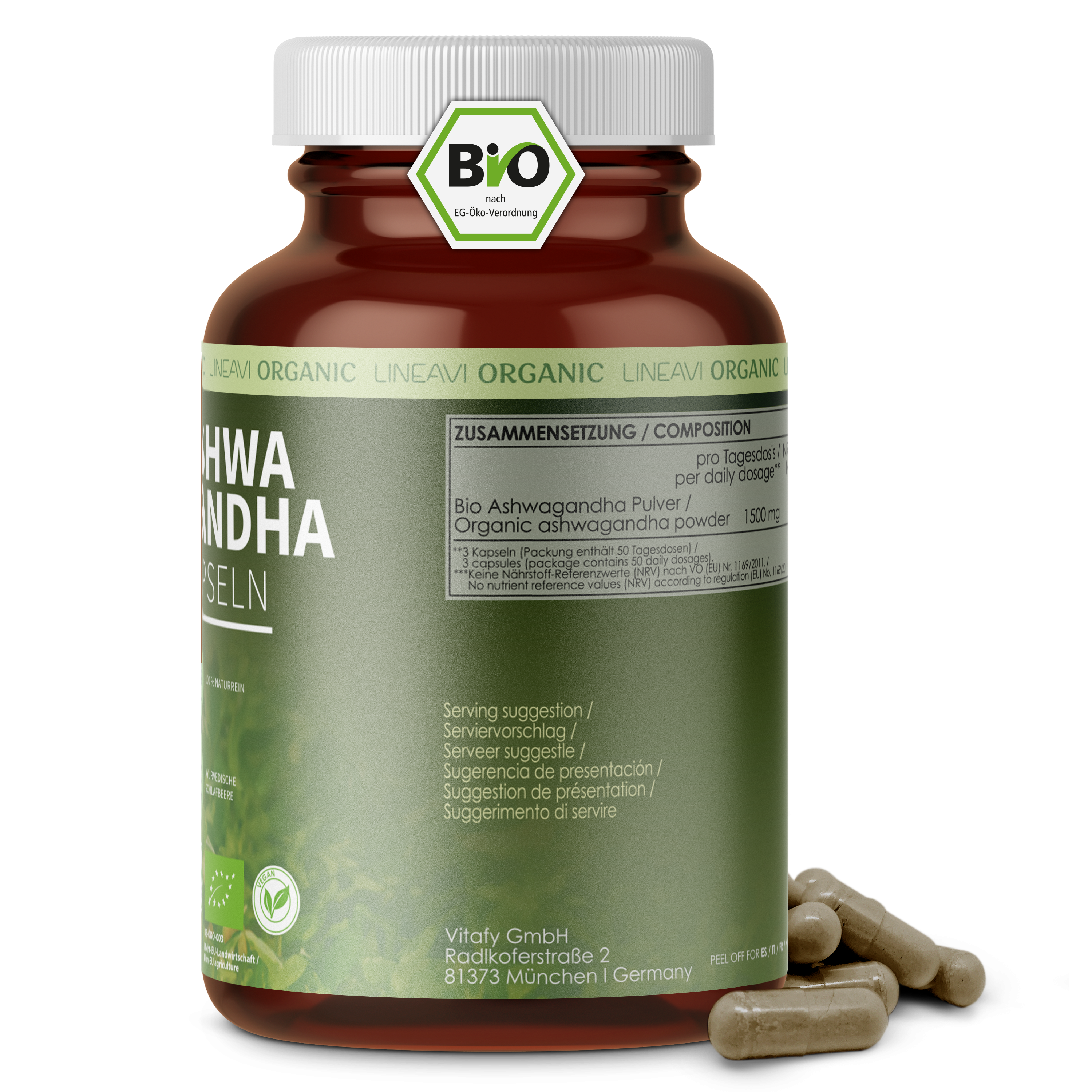 Ashwagandha Kapseln bio (150 Kapseln)