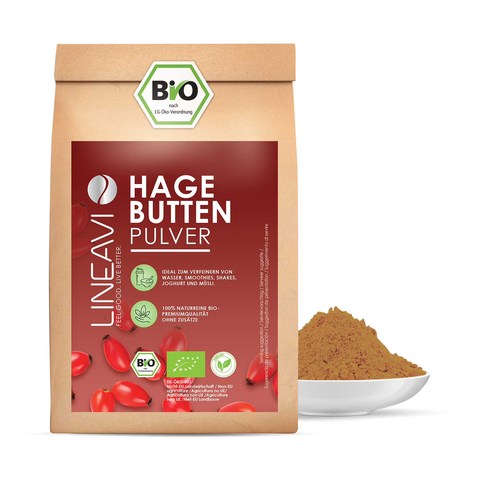 Hagebuttenpulver bio (1000g)