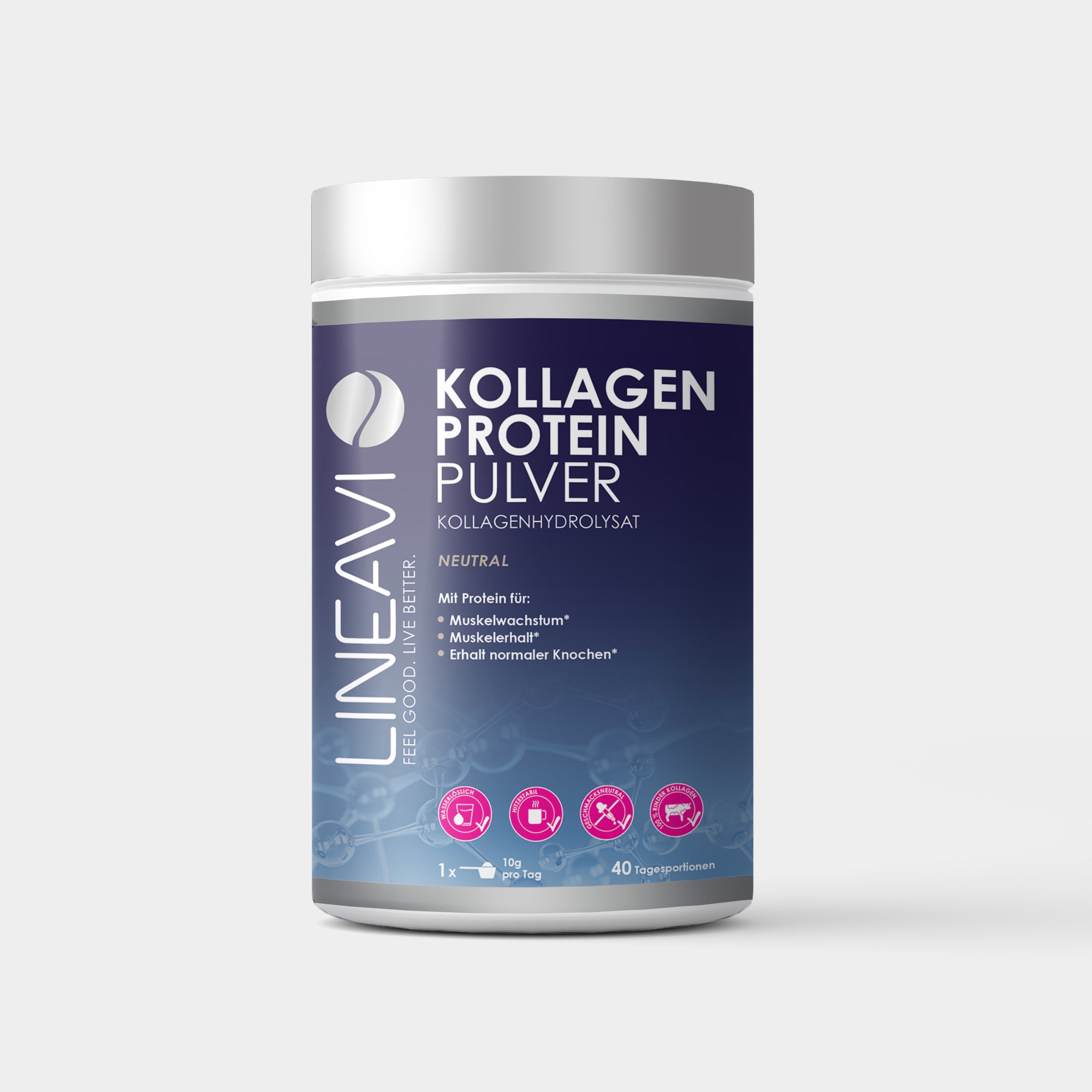 Kollagen Proteinpulver - 400g - Neutral