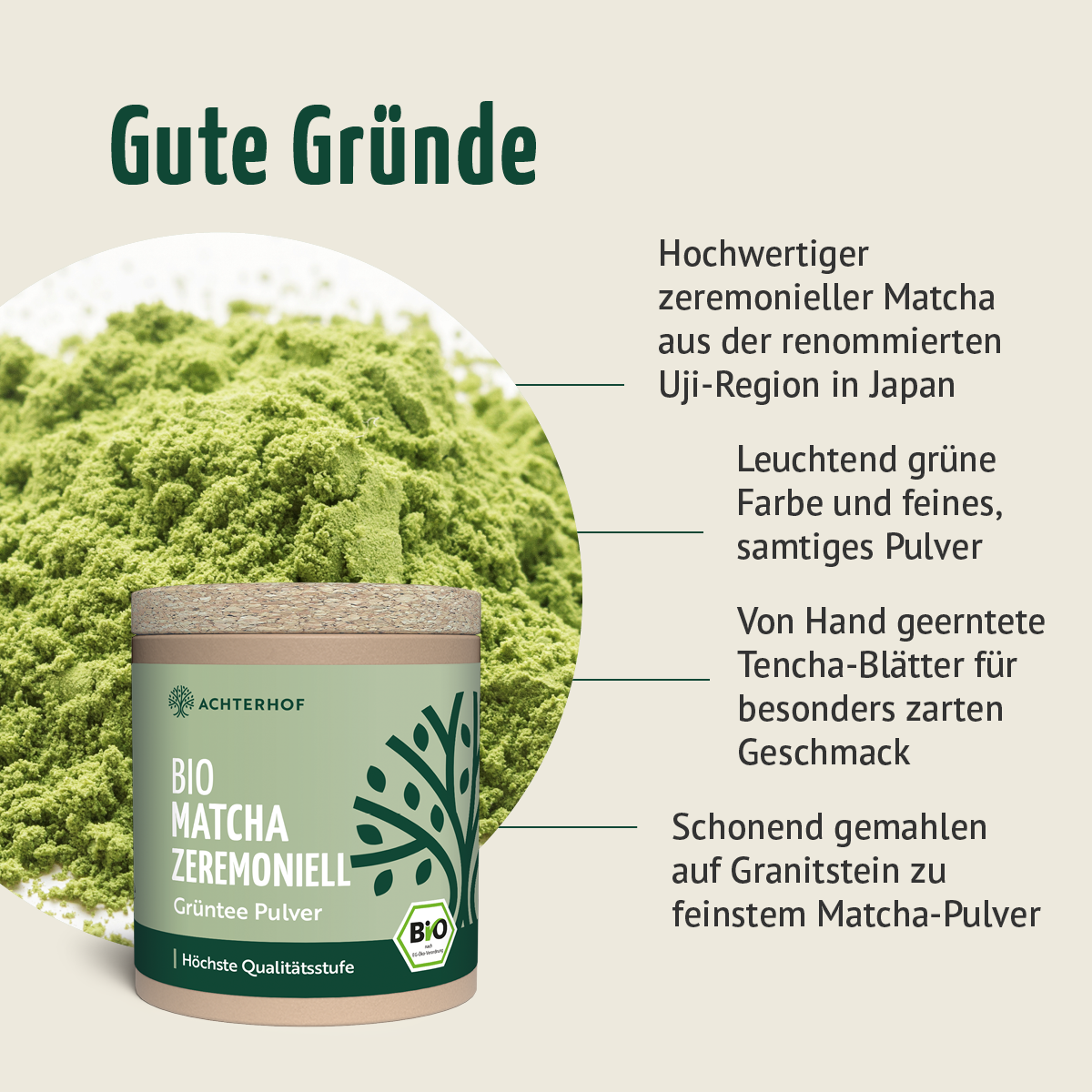 Bio Matcha zeremoniell (40g)