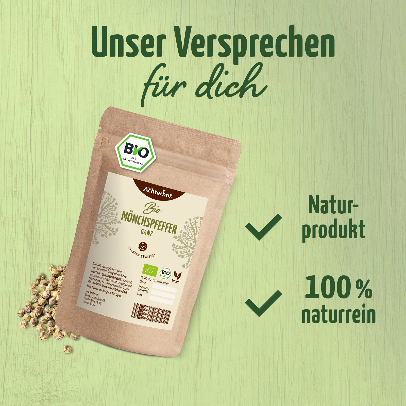 Mönchspfeffer ganz Bio (250g)