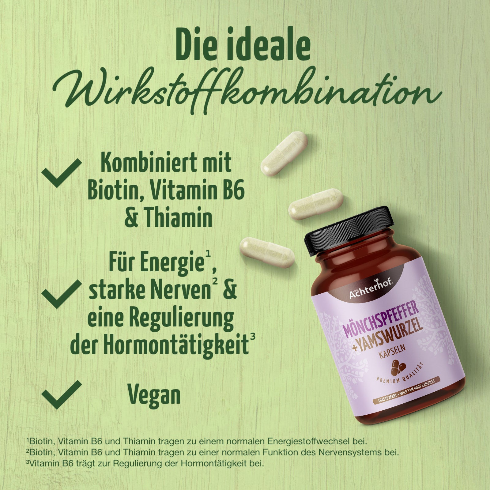 Mönchspfeffer + Yamswurzel Kapseln (120 Kapseln)