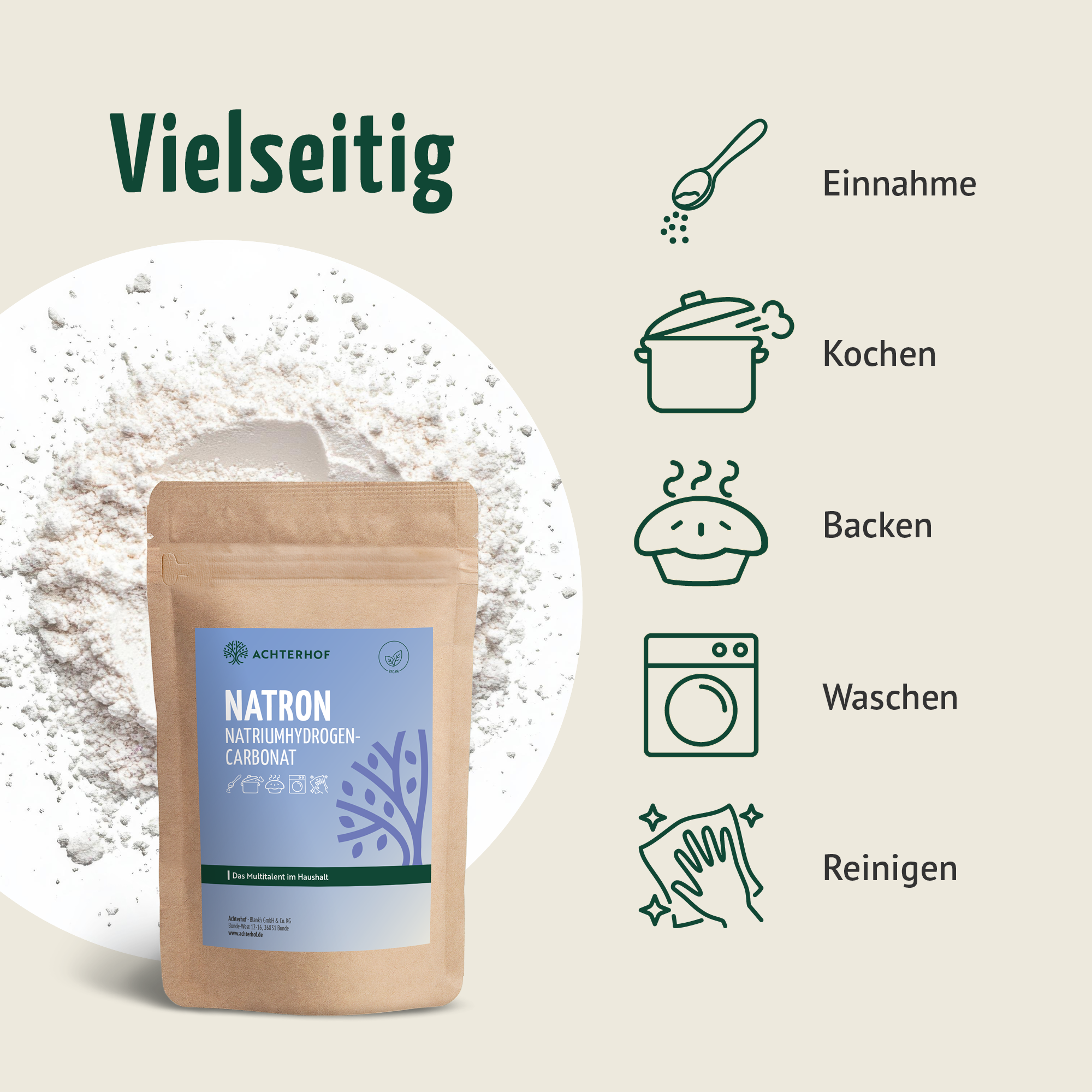 Natron Natriumhydrogencarbonat (500g)