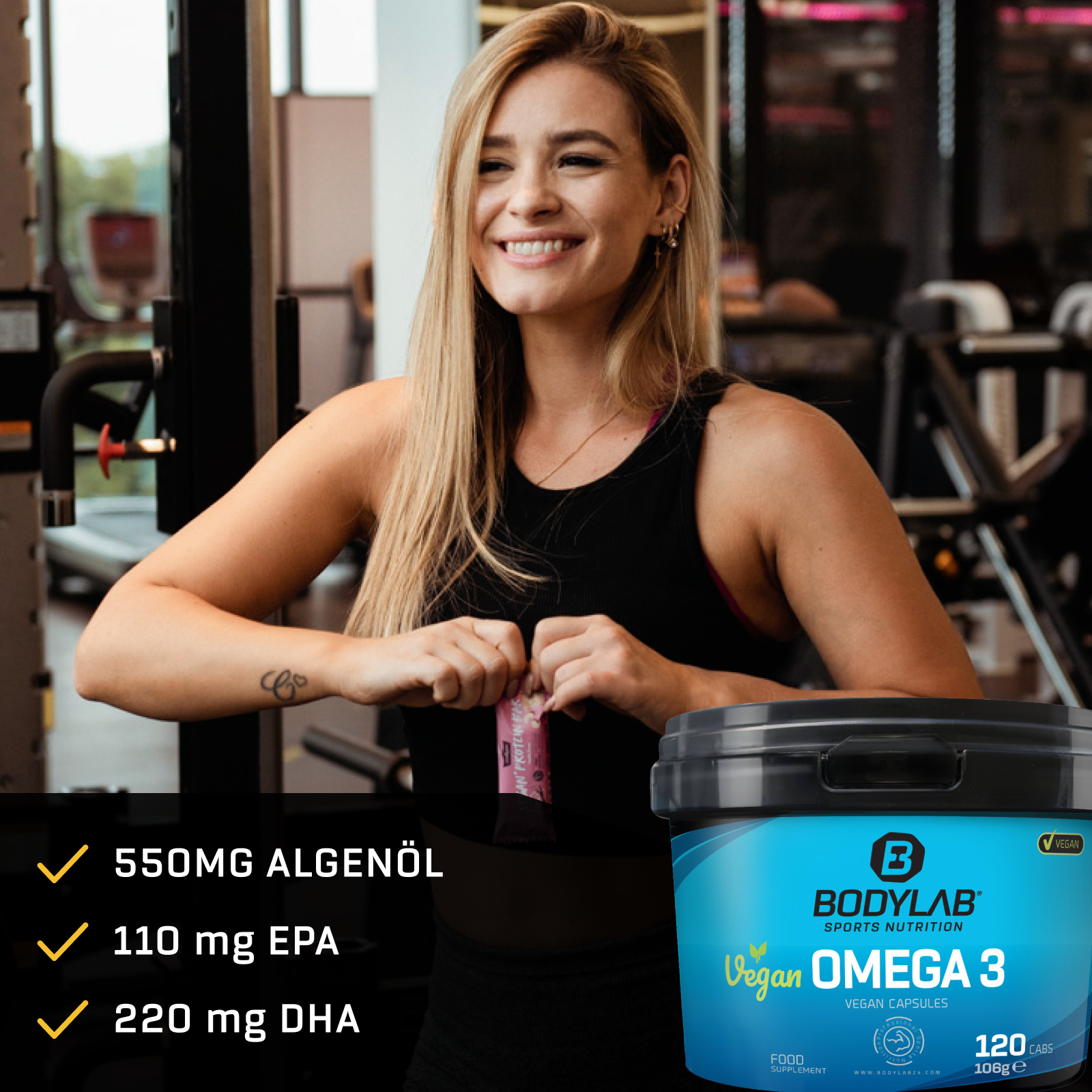 3 x Vegan Omega 3 (120 Kapseln)