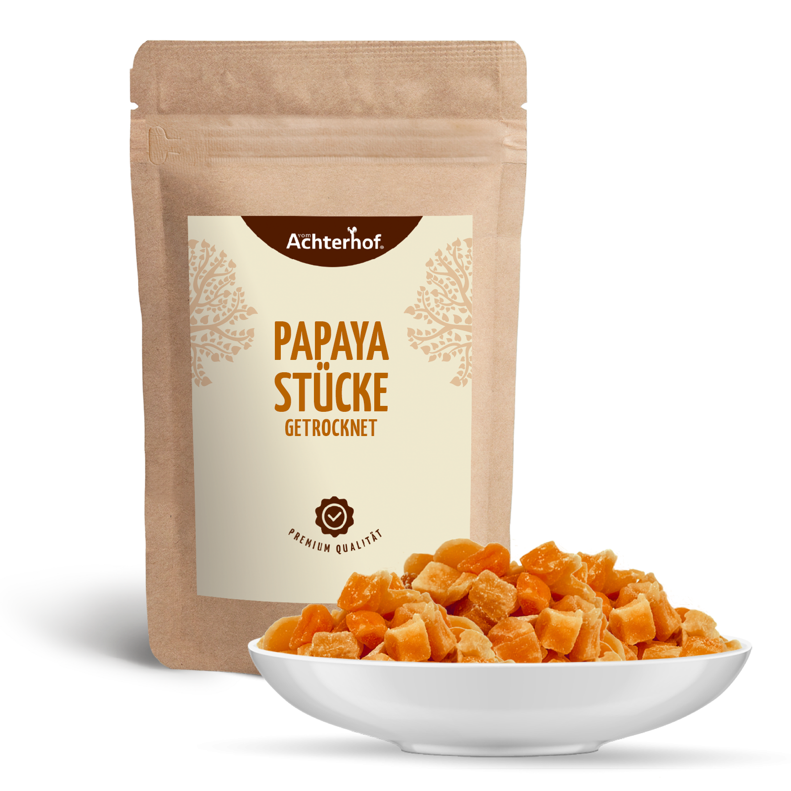 Papayastücke getrocknet & gezuckert (250g)