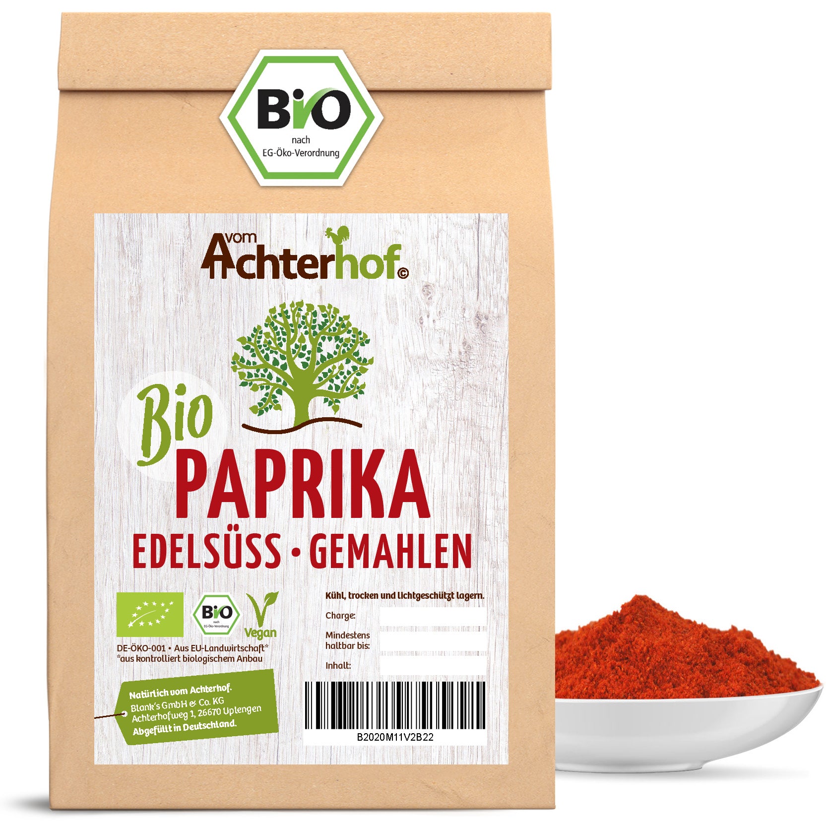 Paprika Edelsüss gemahlen Bio (1000g)