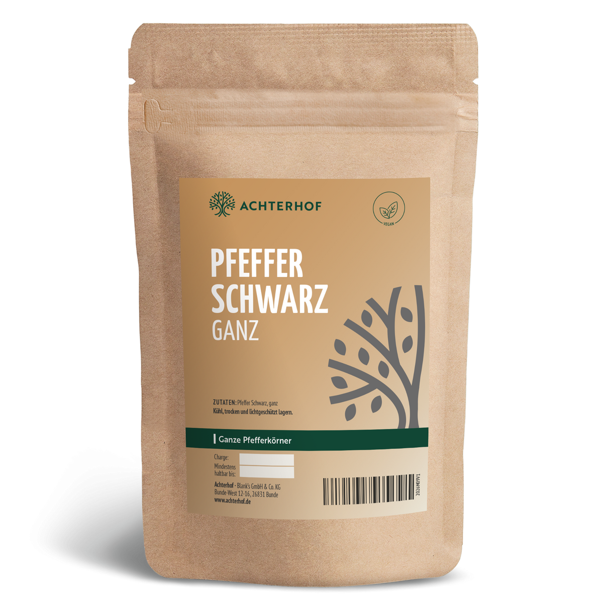 Pfeffer schwarz ganz (100g)