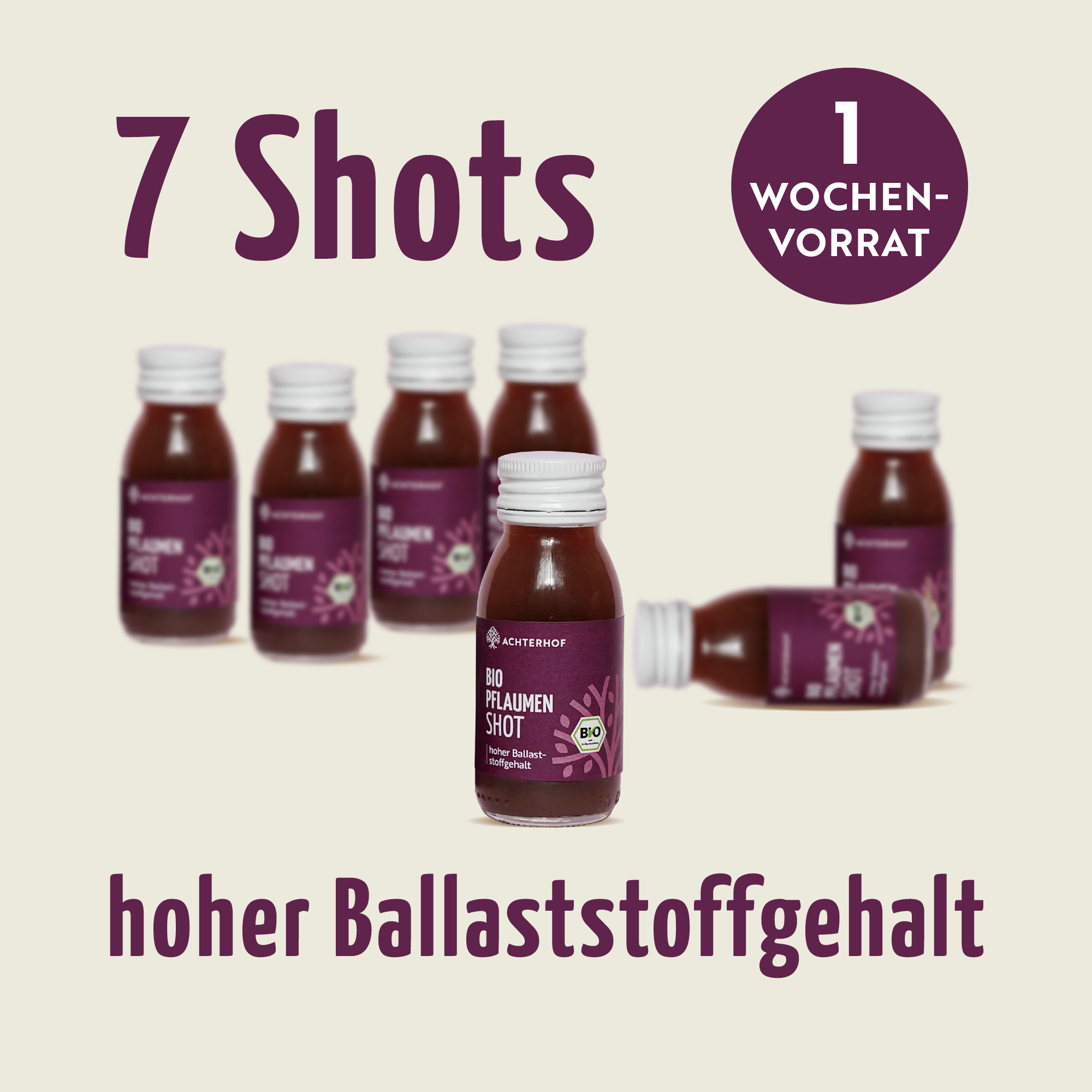Bio Pflaumen Shot (7 x 60ml)