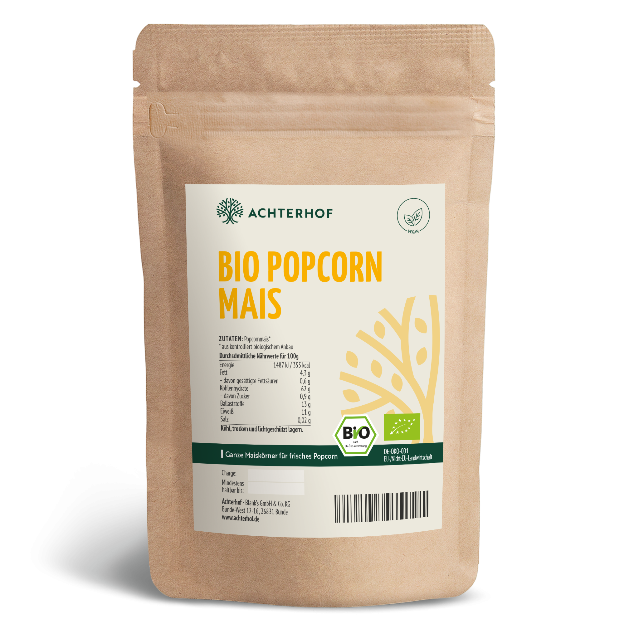 Bio Popcorn Mais (Butterfly) (250 g)