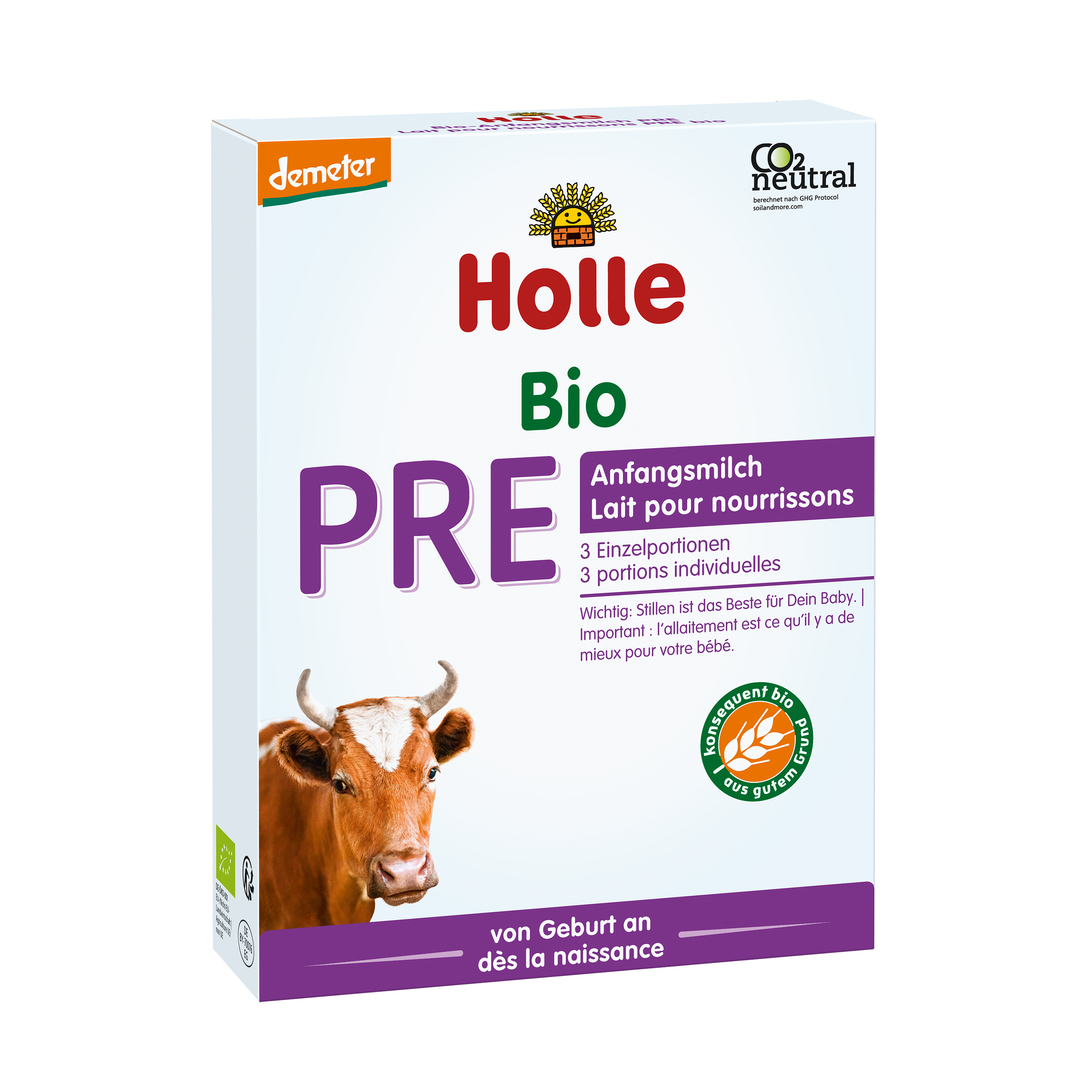 Bio-Anfangsmilch Pre, von Geburt an, Portionsbeutel (3x20g)