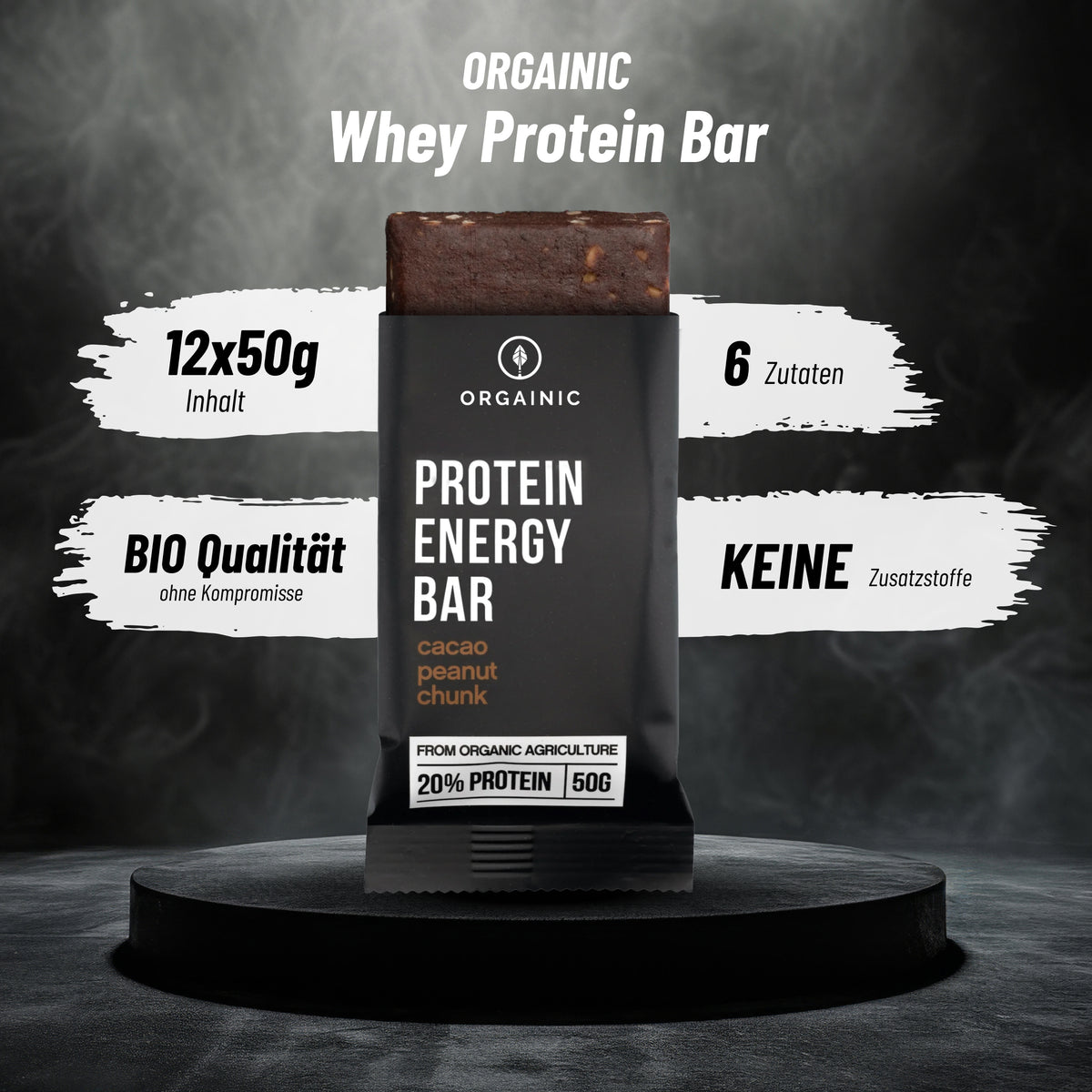 Bio Protein Energy Bars Cacao Peanut (12x50g)