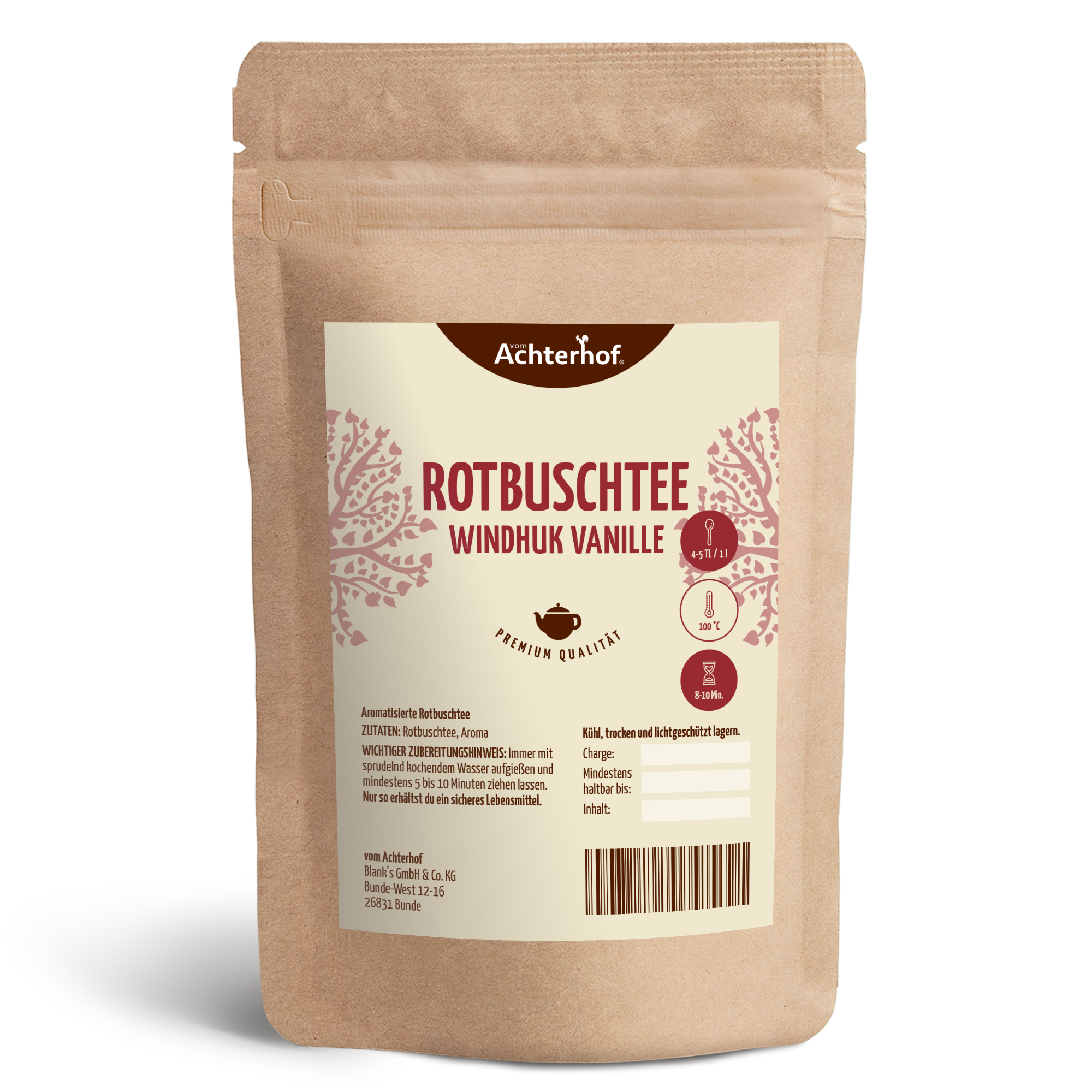 Rotbuschtee Windhuk Vanille (100g)