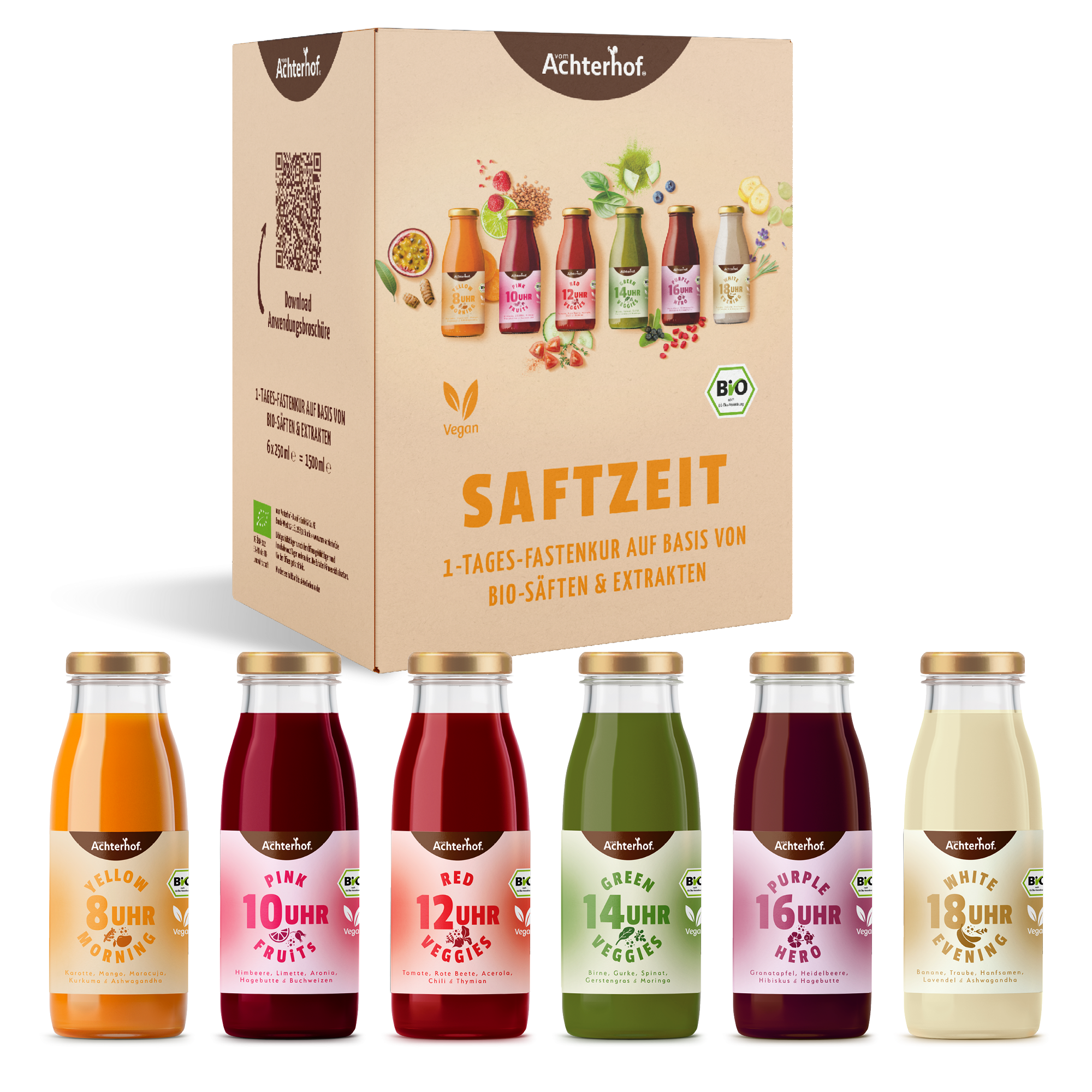 Fastendrinks 6 Flaschen Kräuterwunder Bio