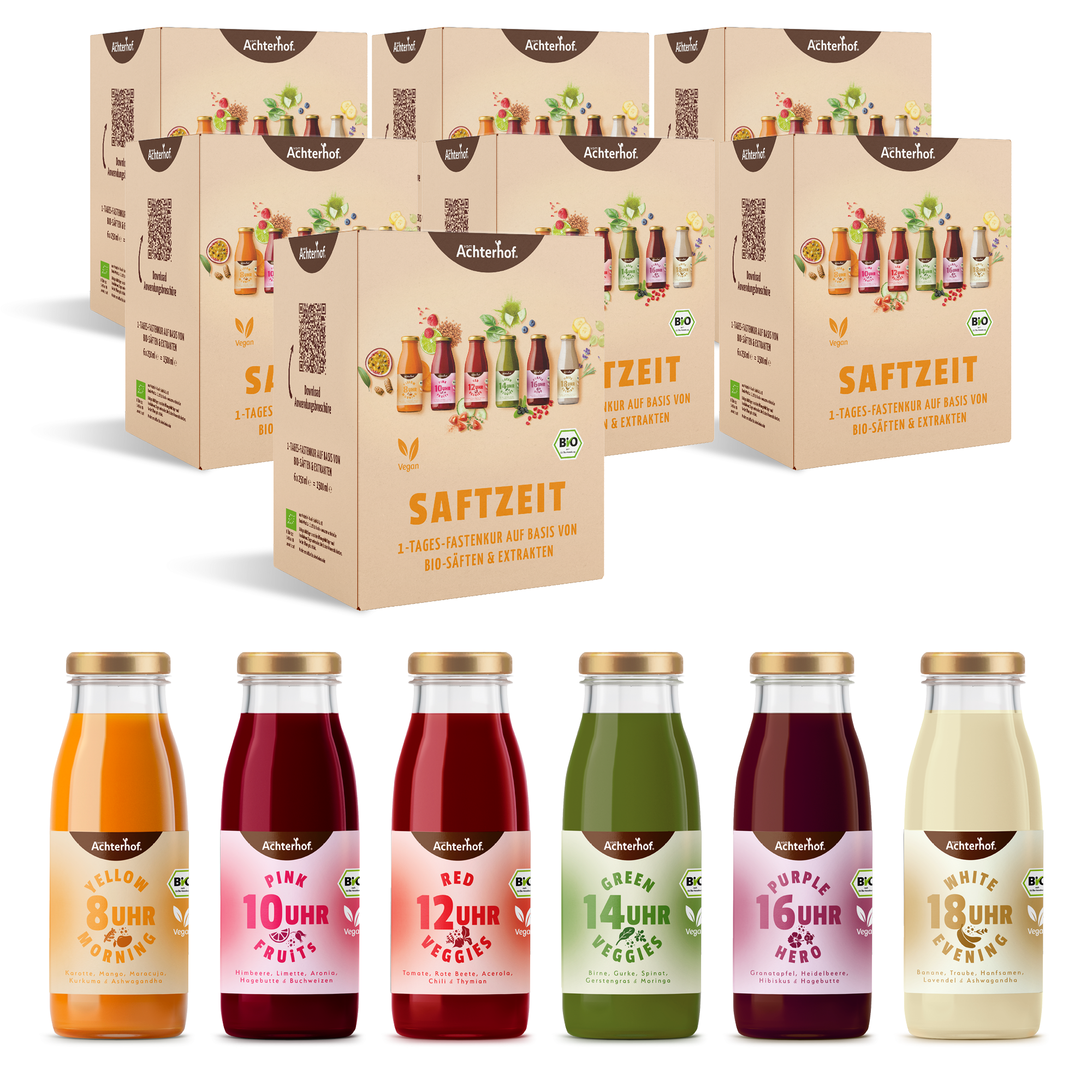 Saftzeit Bio Fastenkur 7 Tage (42 Flaschen)