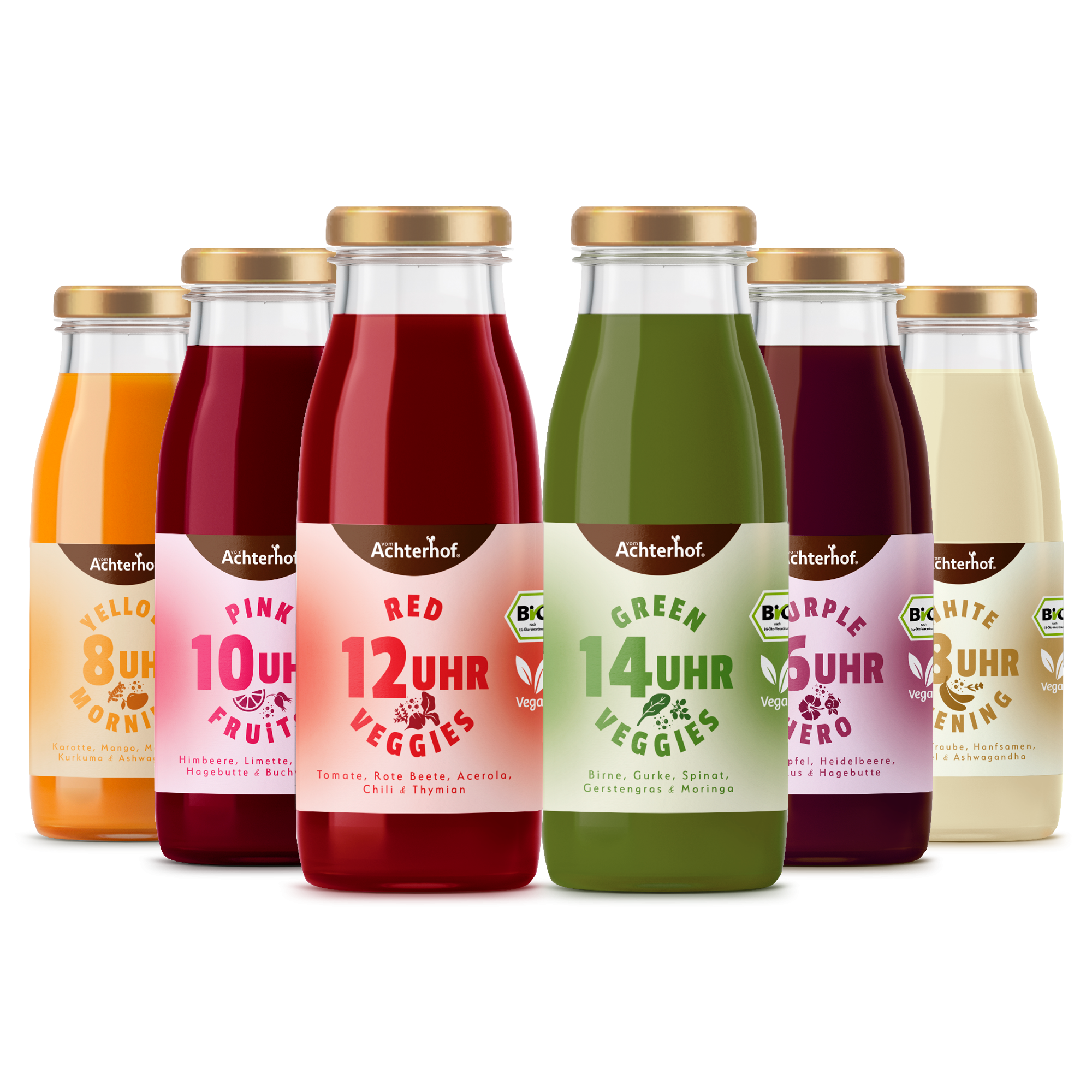 Saftzeit Bio Fastenkur 1 - 7 Tage (6 Flaschen pro Tag)