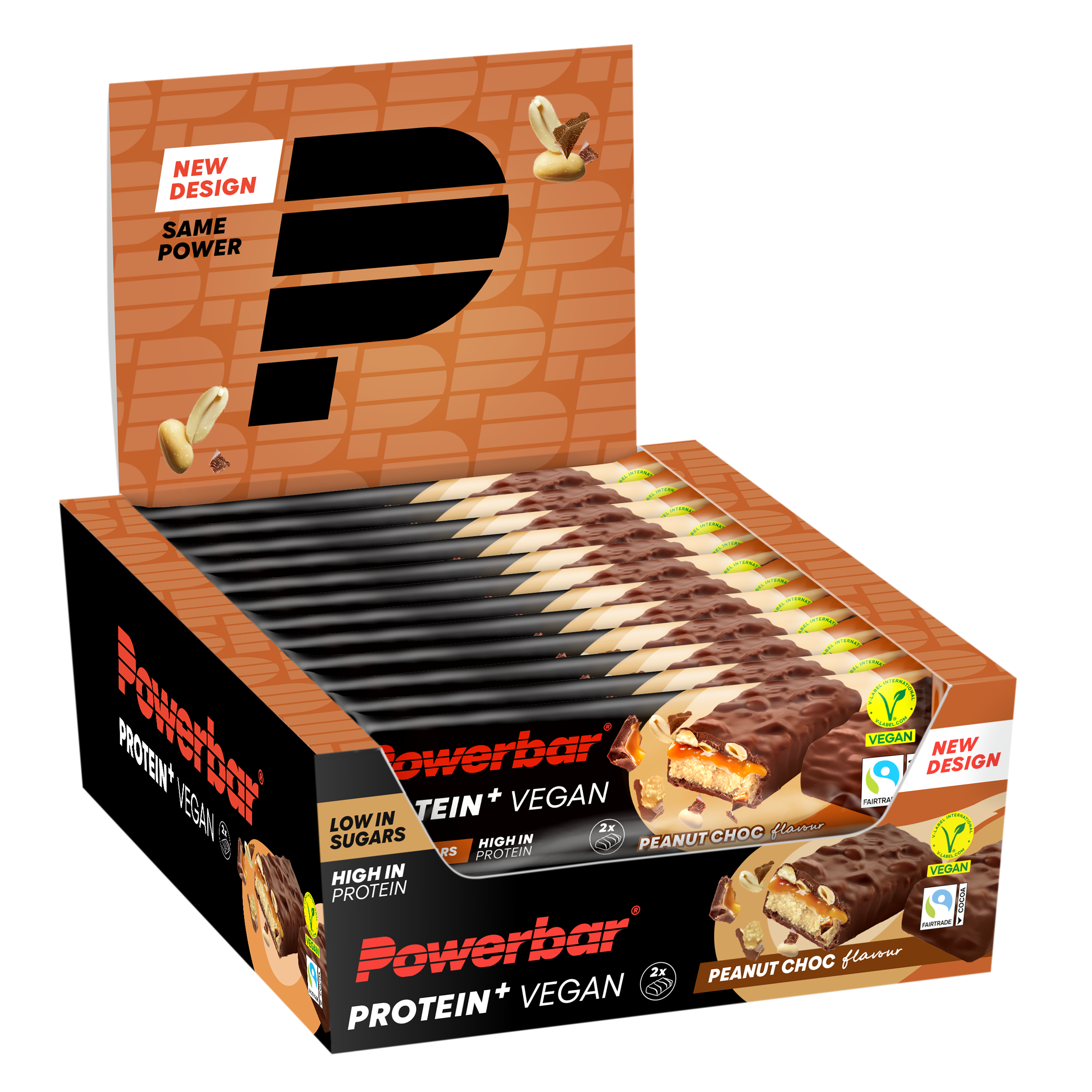 Protein+ Vegan Low in Sugars Bar (12x42g)