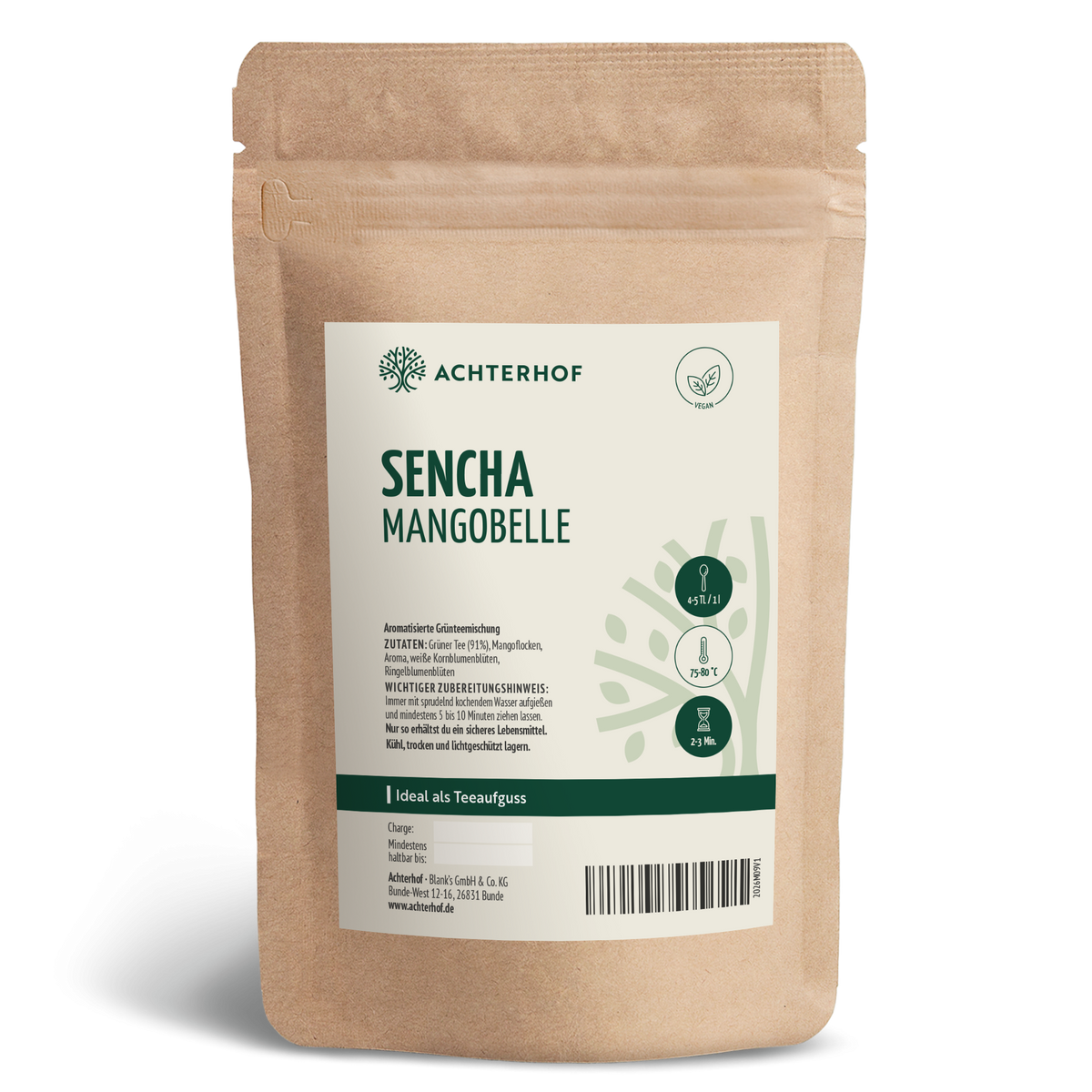 Grüner Tee Sencha Mangobelle (250g)