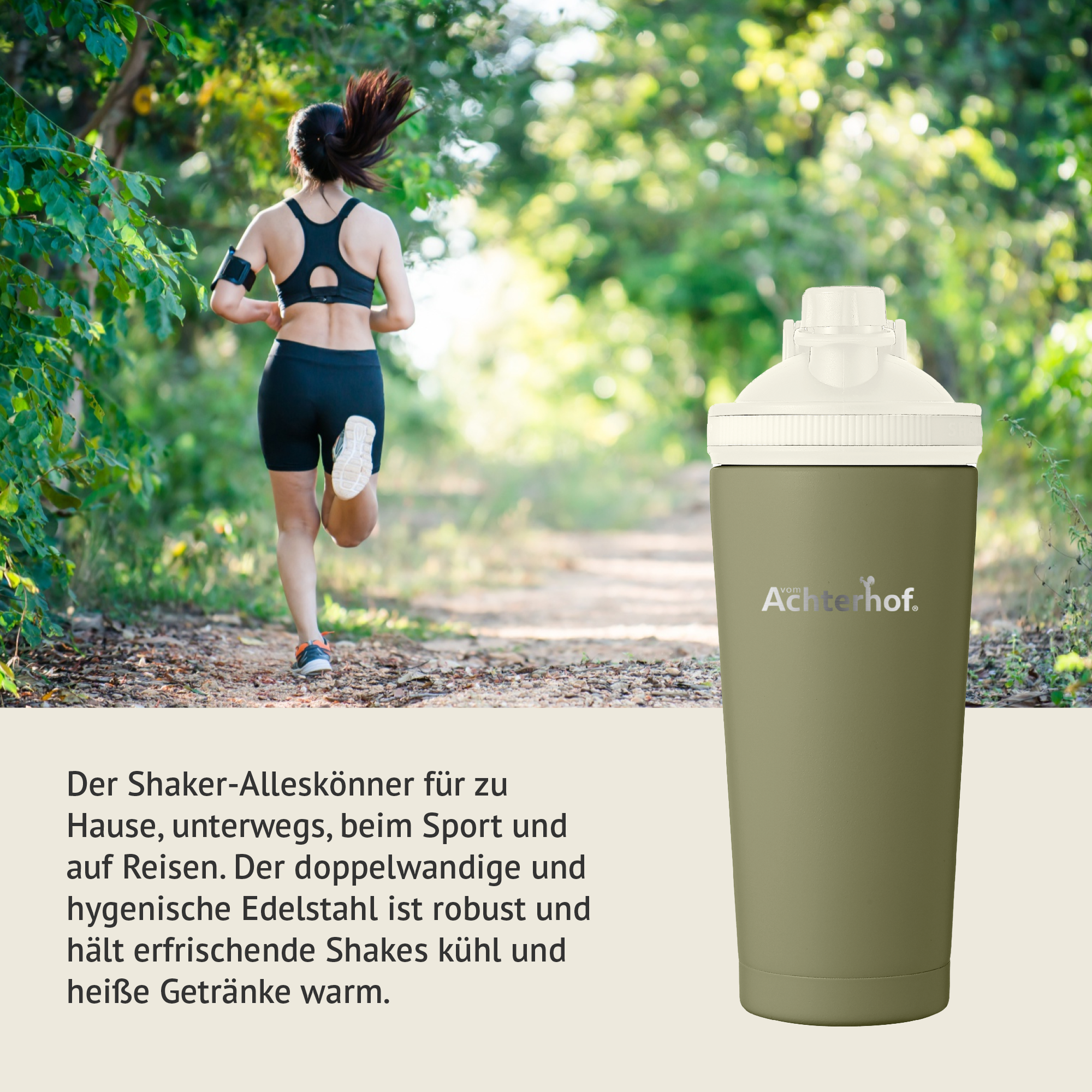 Edelstahl Shaker 750ml vom Achterhof