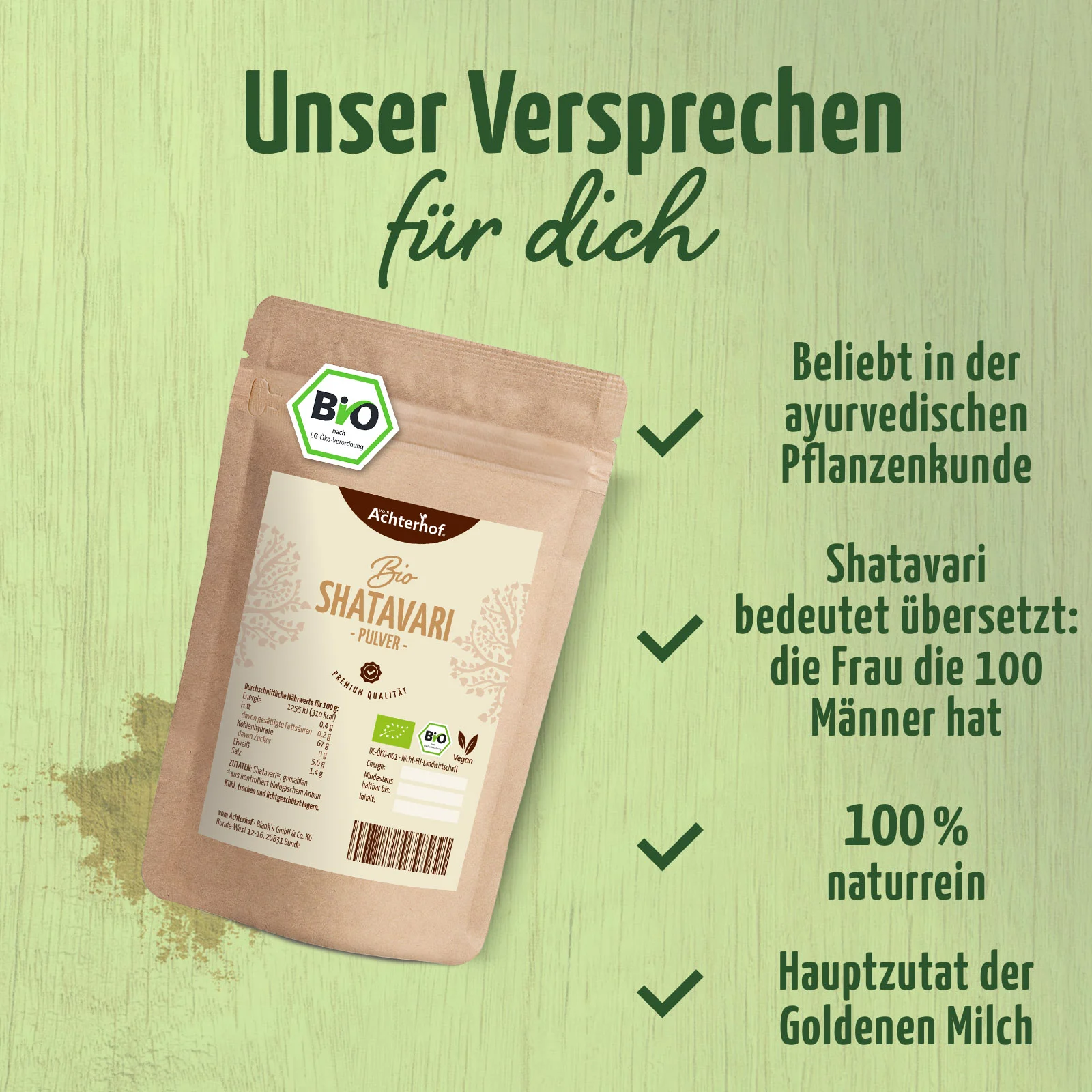 Shatavari Pulver Bio (100g)