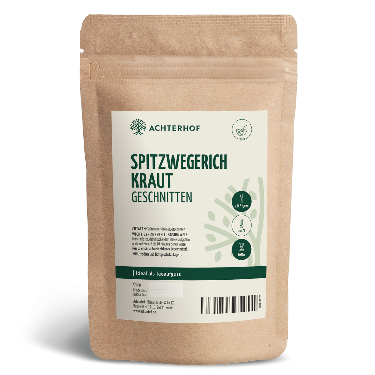 Spitzwegerichkraut geschnitten (1000g)