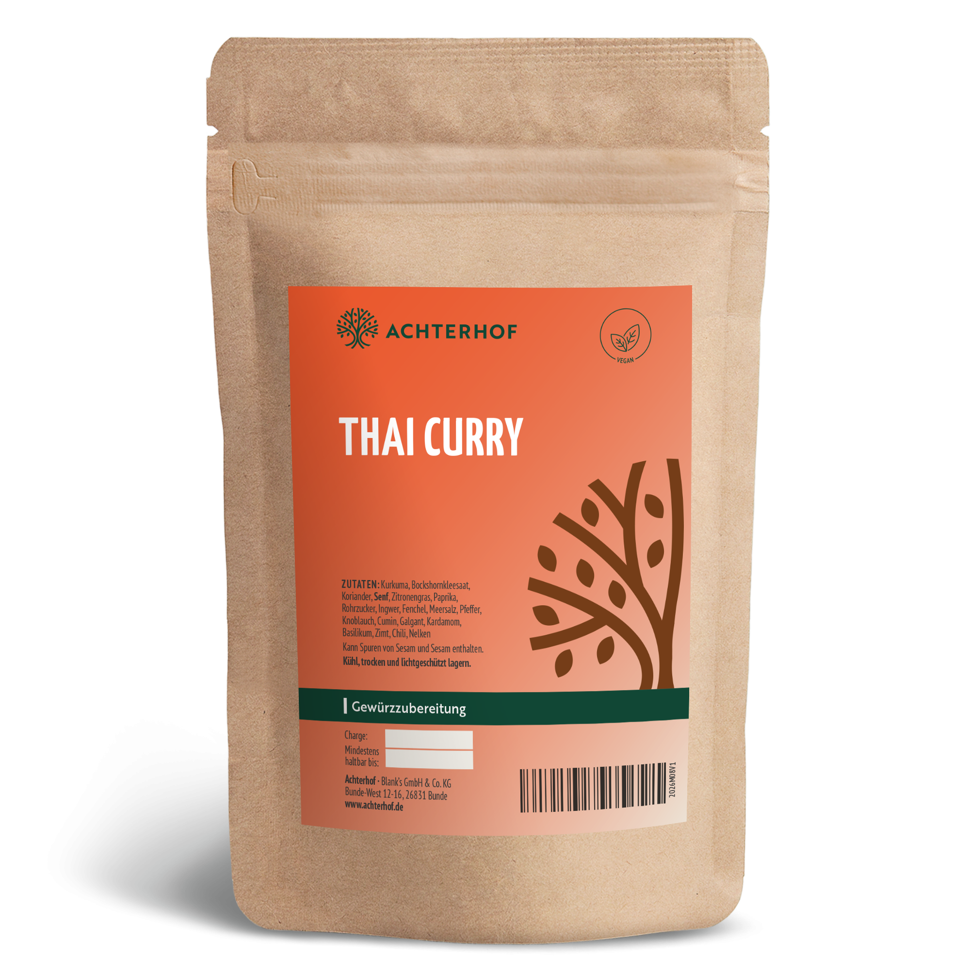 Thai Curry Gewürzzubereitung (100g)