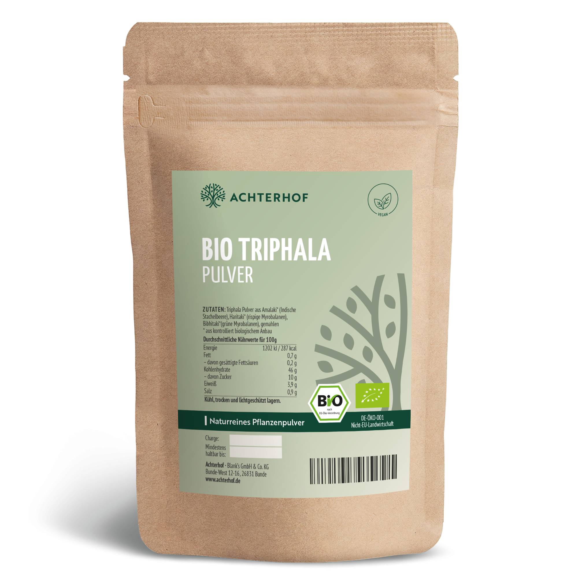 Triphala Pulver Bio (500g)