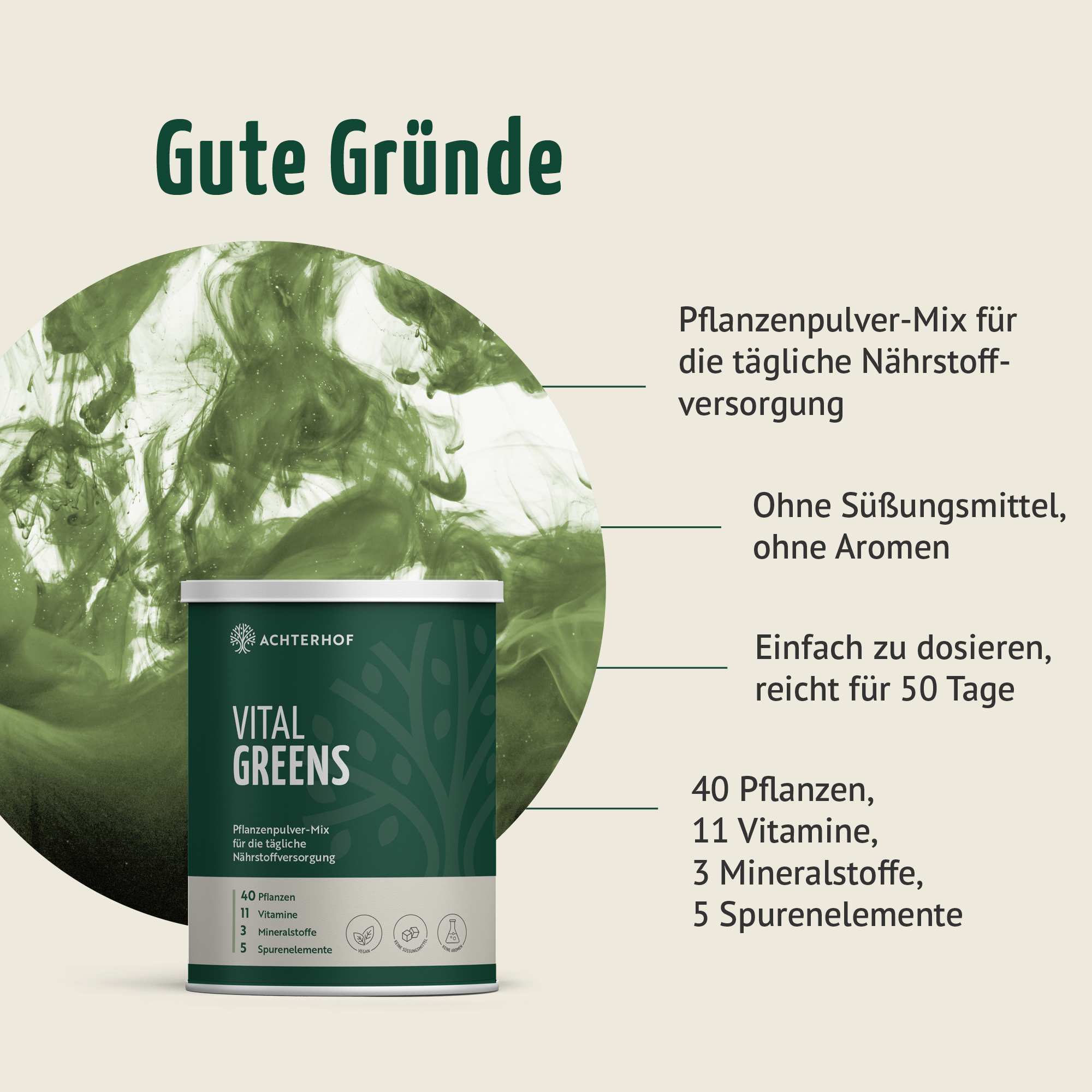 Greens & Edelstahl Shaker Set