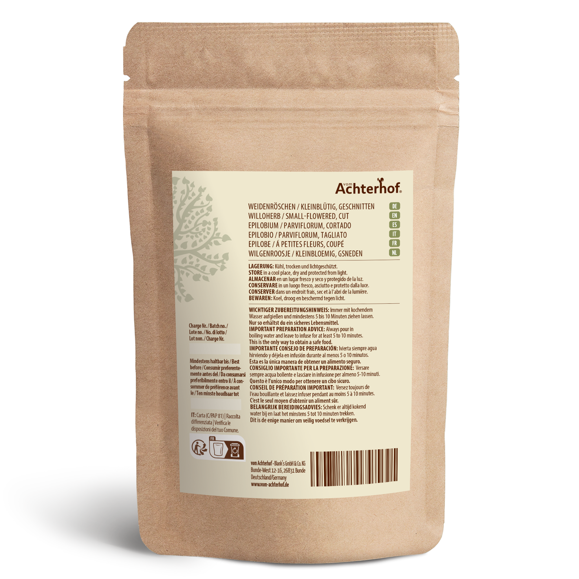 Weidenröschen kleinblütig geschnitten (1000g)