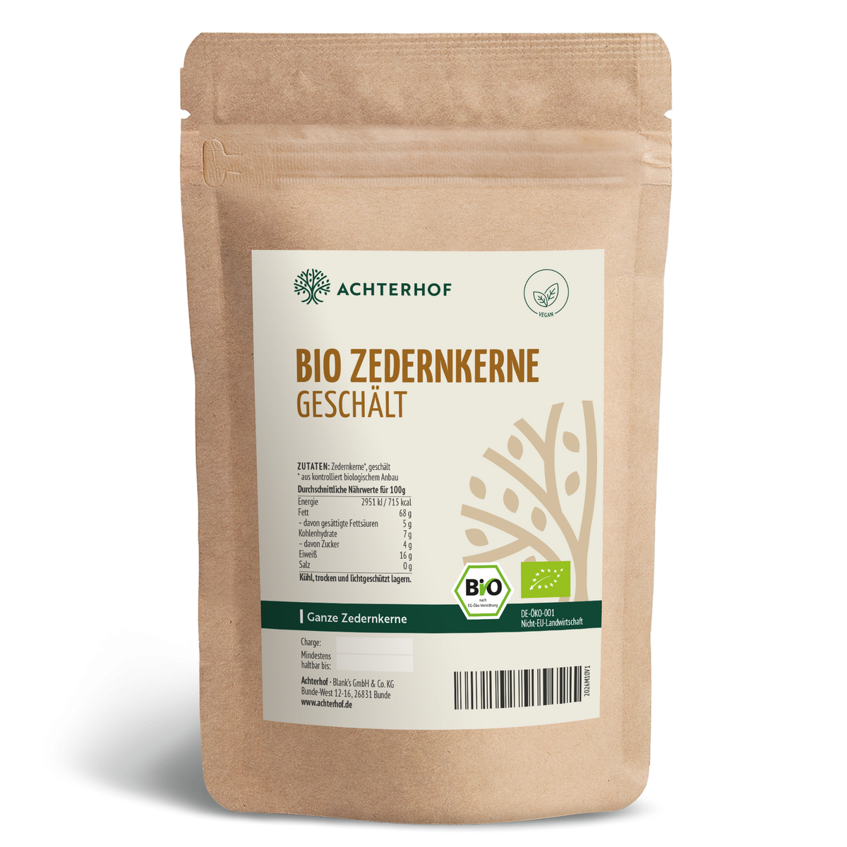 Bio Zedernkerne geschält (250g)