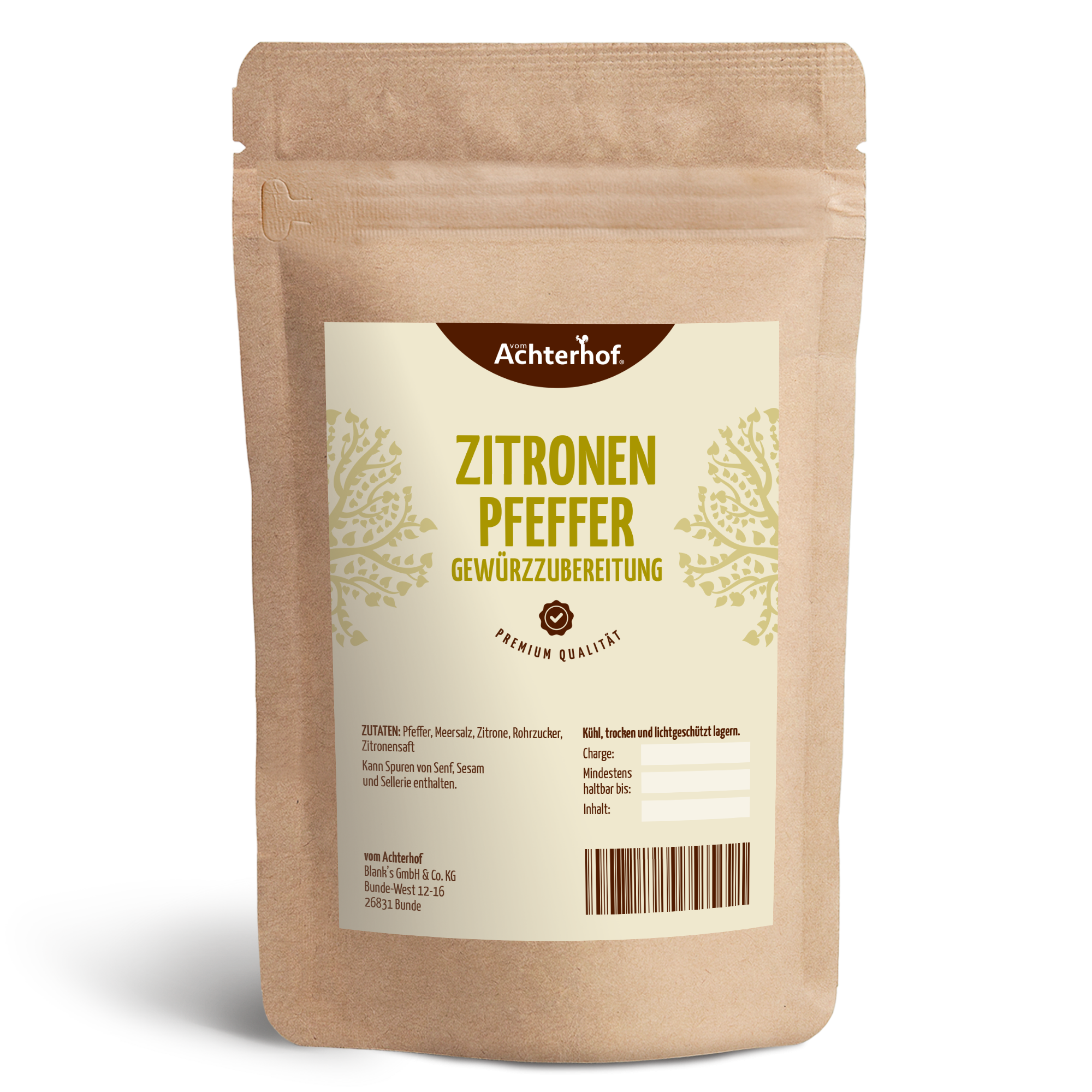 Zitronenpfeffer Gewürzzubereitung (250g)