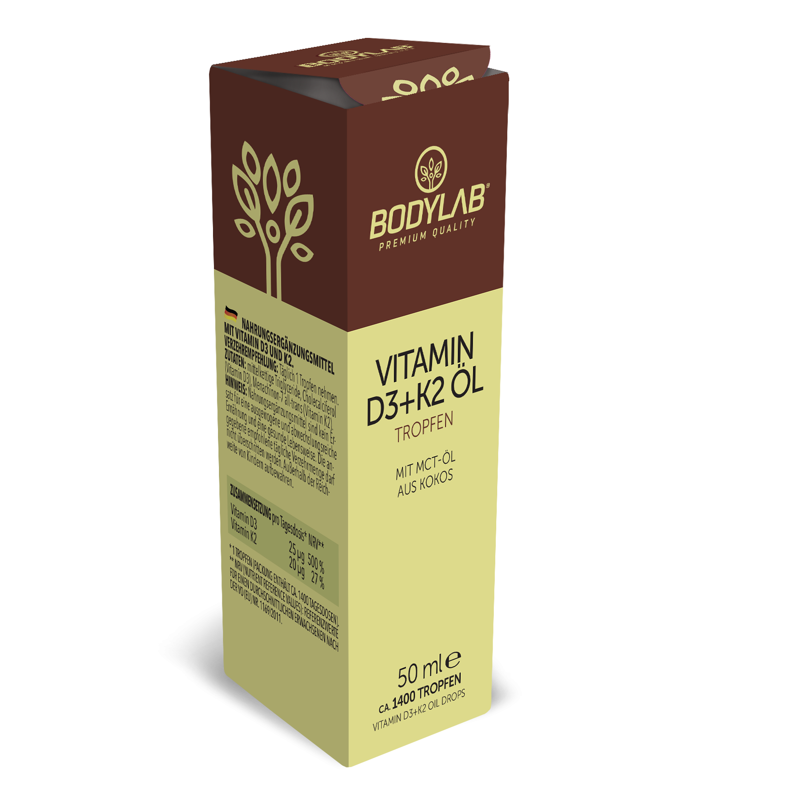 Vitamin D3+K2 Öl Tropfen (50ml)
