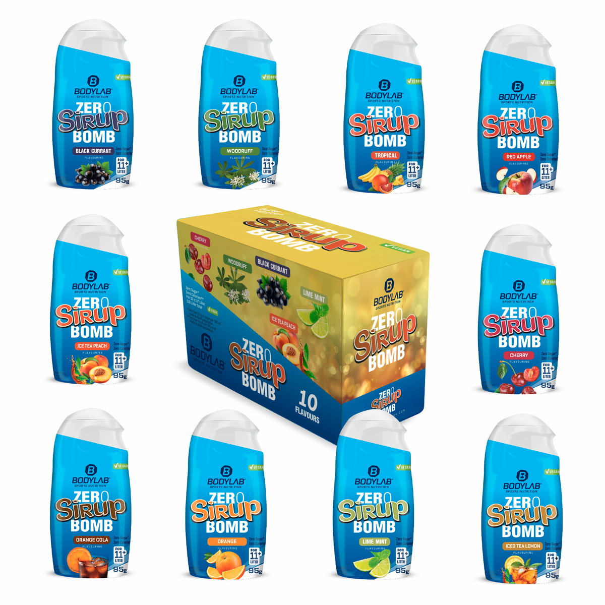 ZERO Sirup BOMB Bestseller Box (10x95ml)