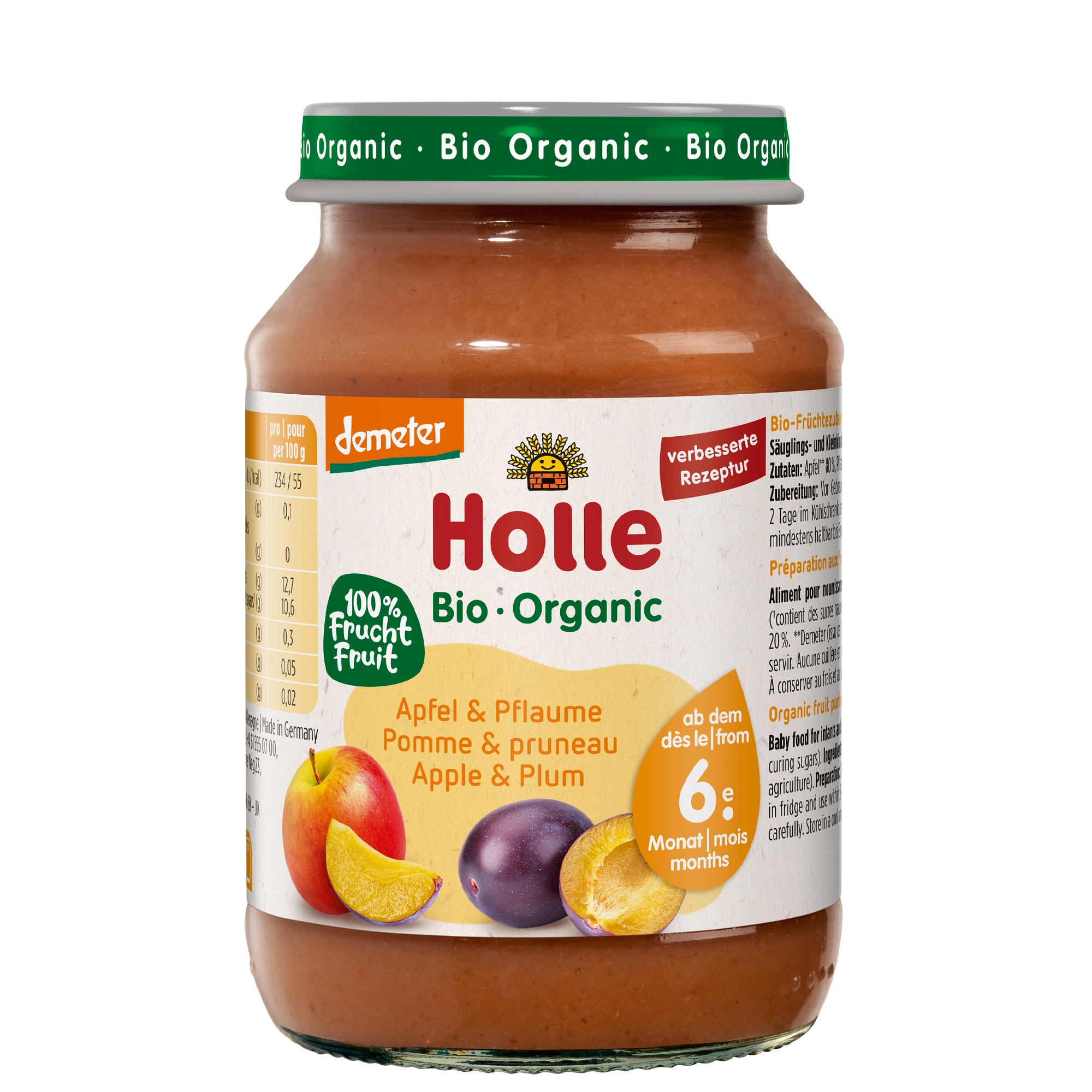 Apfel & Pflaume - 190g - Bio ab dem 6. Monat