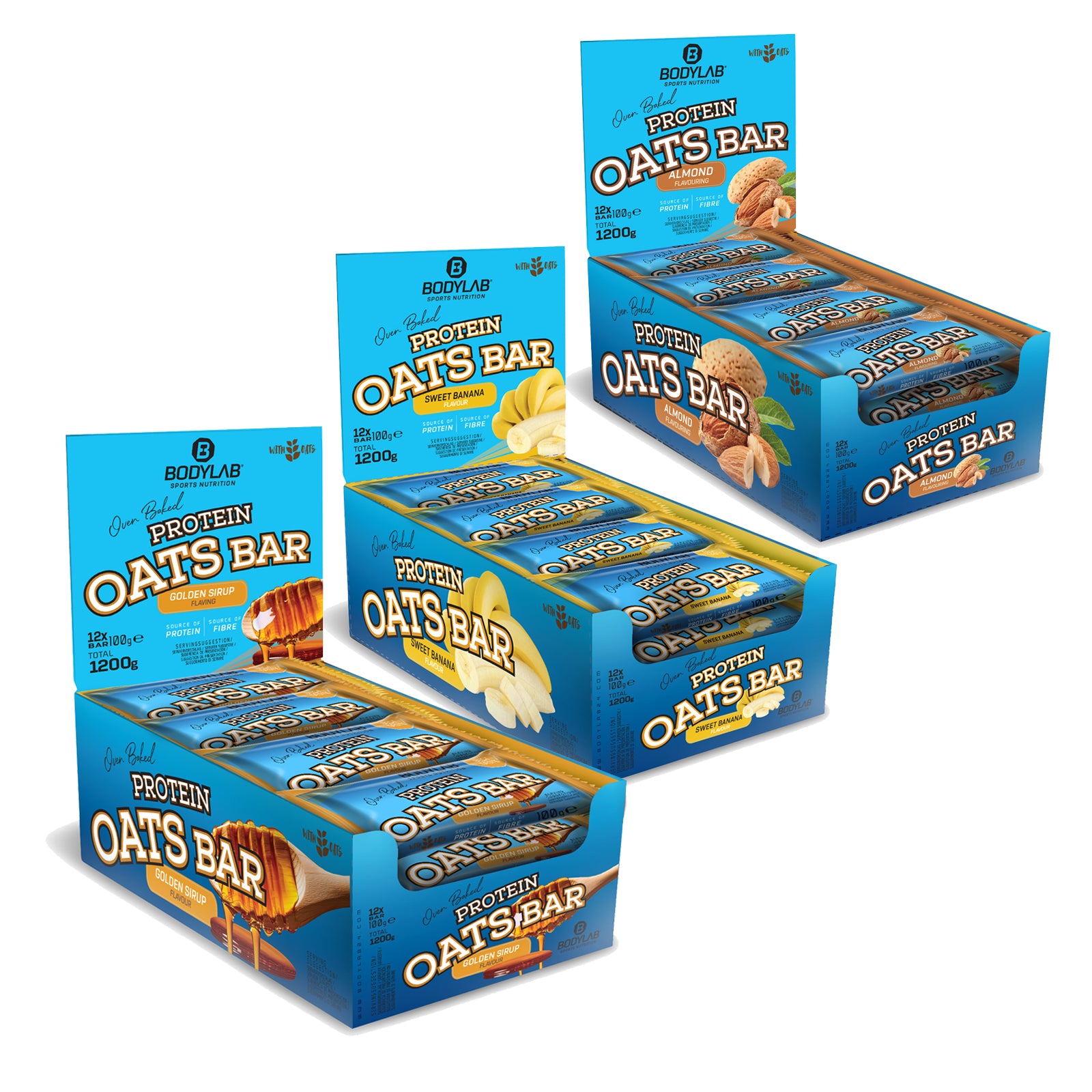 Dreierpack Protein Oats Bar (3x12x100g)