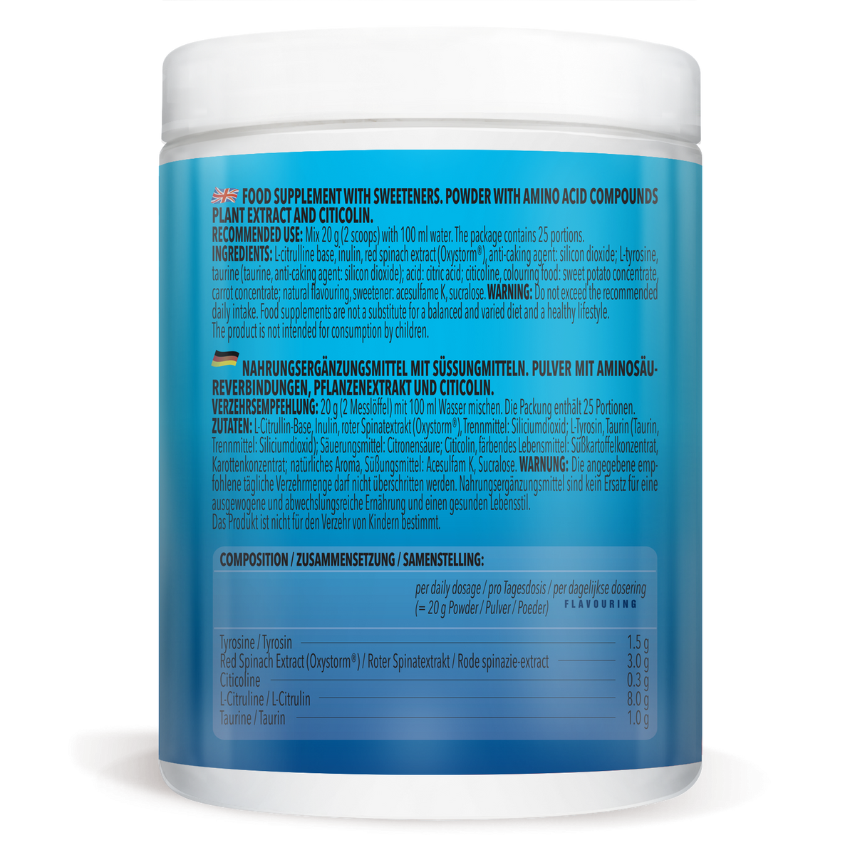 3 x Alpha Storm - OXYSTORM® Pre Workout Blood Orange (je 500g)