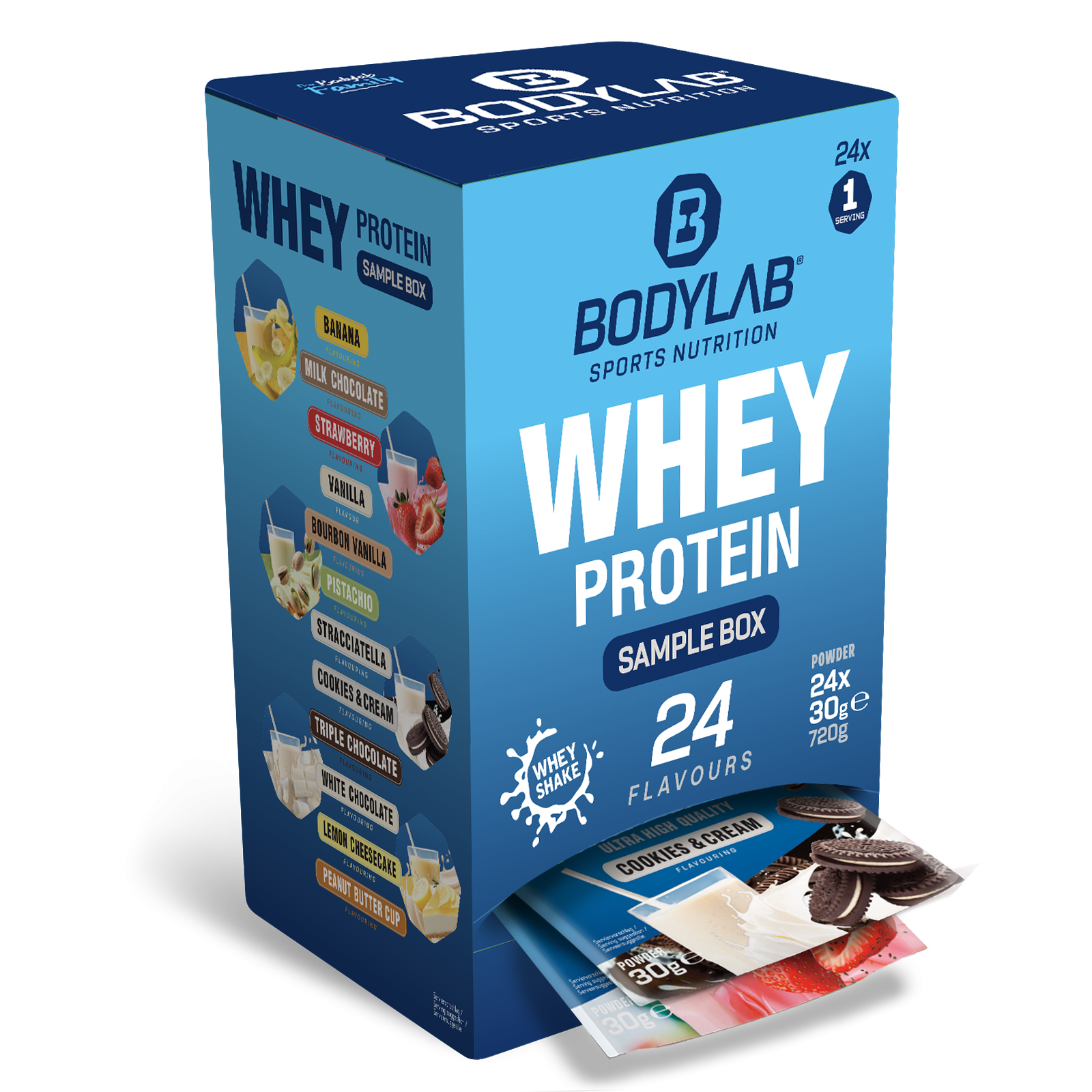 BODYLAB Whey Protein Probierbox (24x30g)