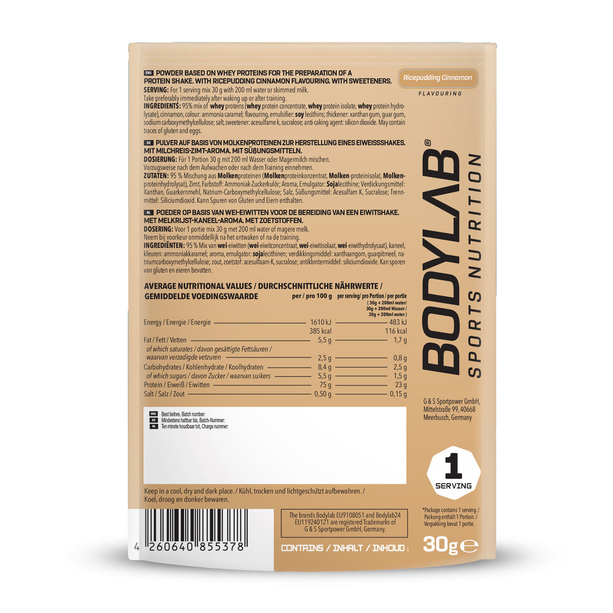 Whey Protein Probierbox 3 (8 Proben je 30g)