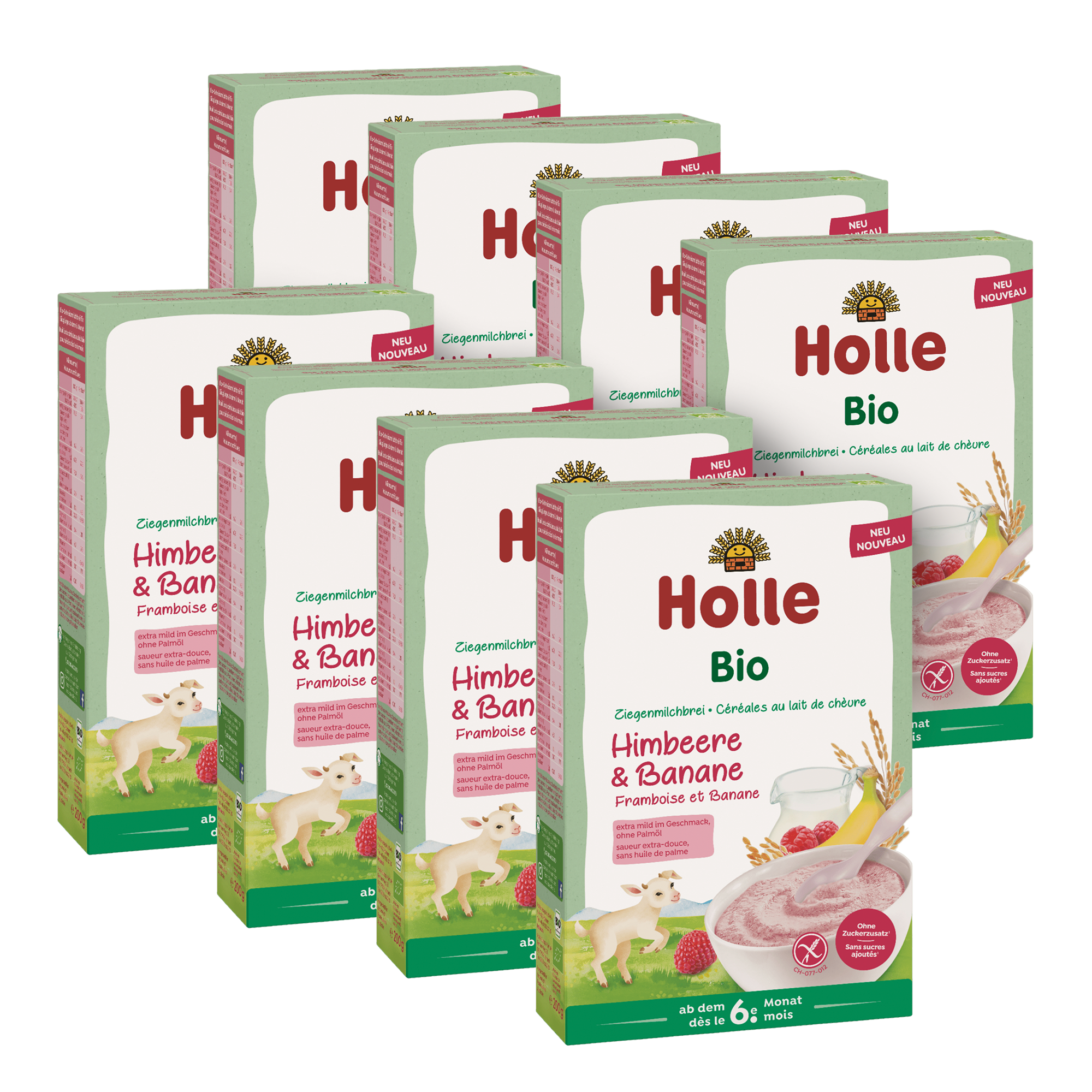 Bio-Milchbrei aus Ziegenmilch ab dem 6. Monat (8x200g)