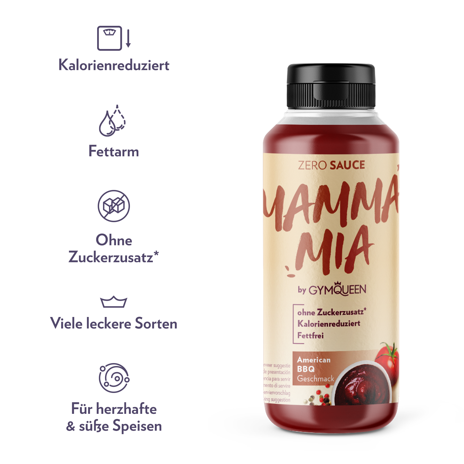 GymQueen Mamma Mia Zero Saucen (265ml)