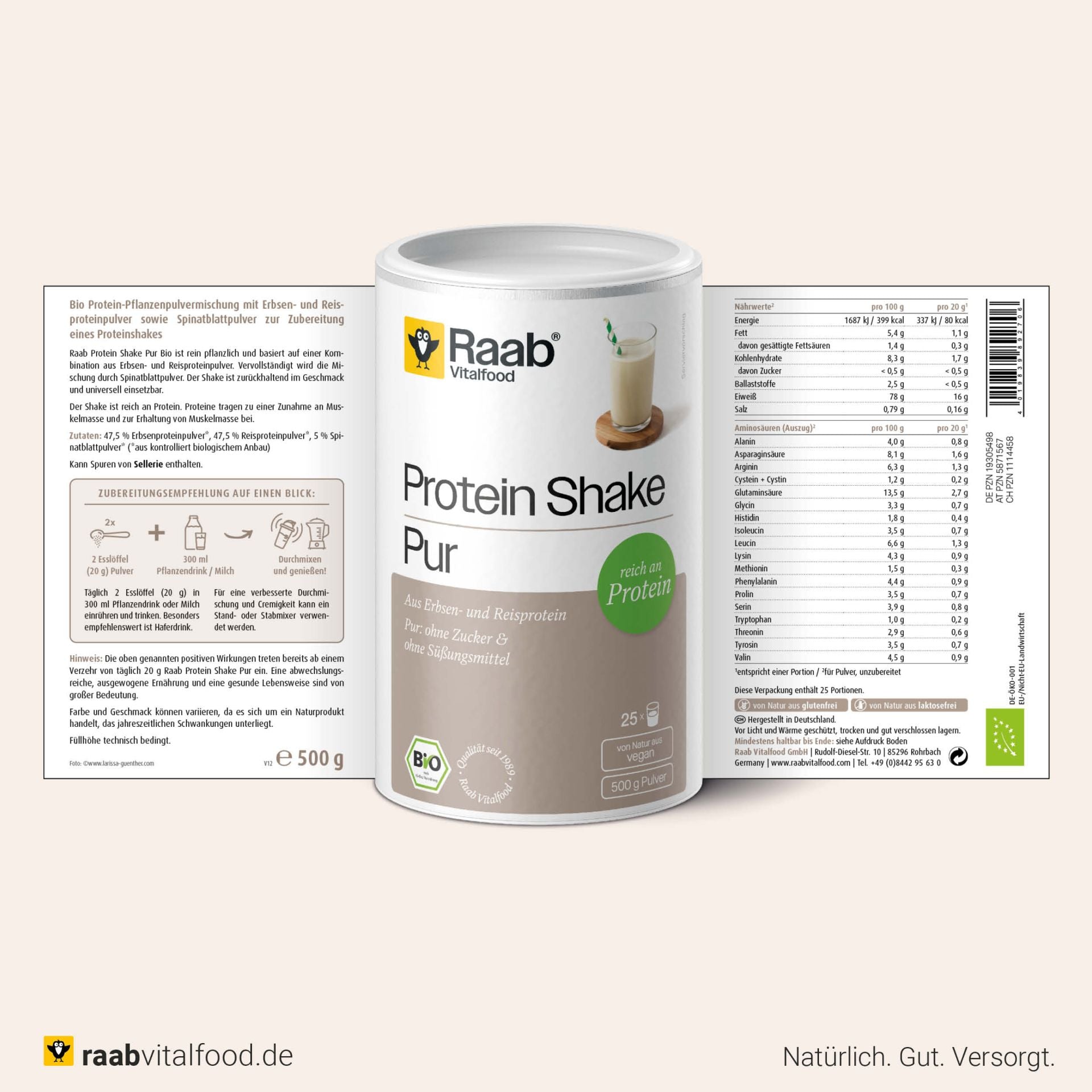 Bio Protein Shake Pure (500g)