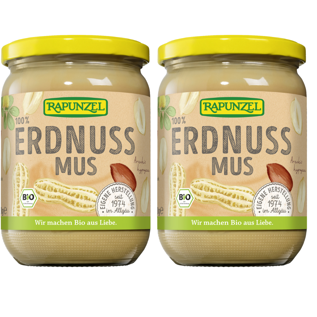 2 x Erdnussmus fein (2x500g)