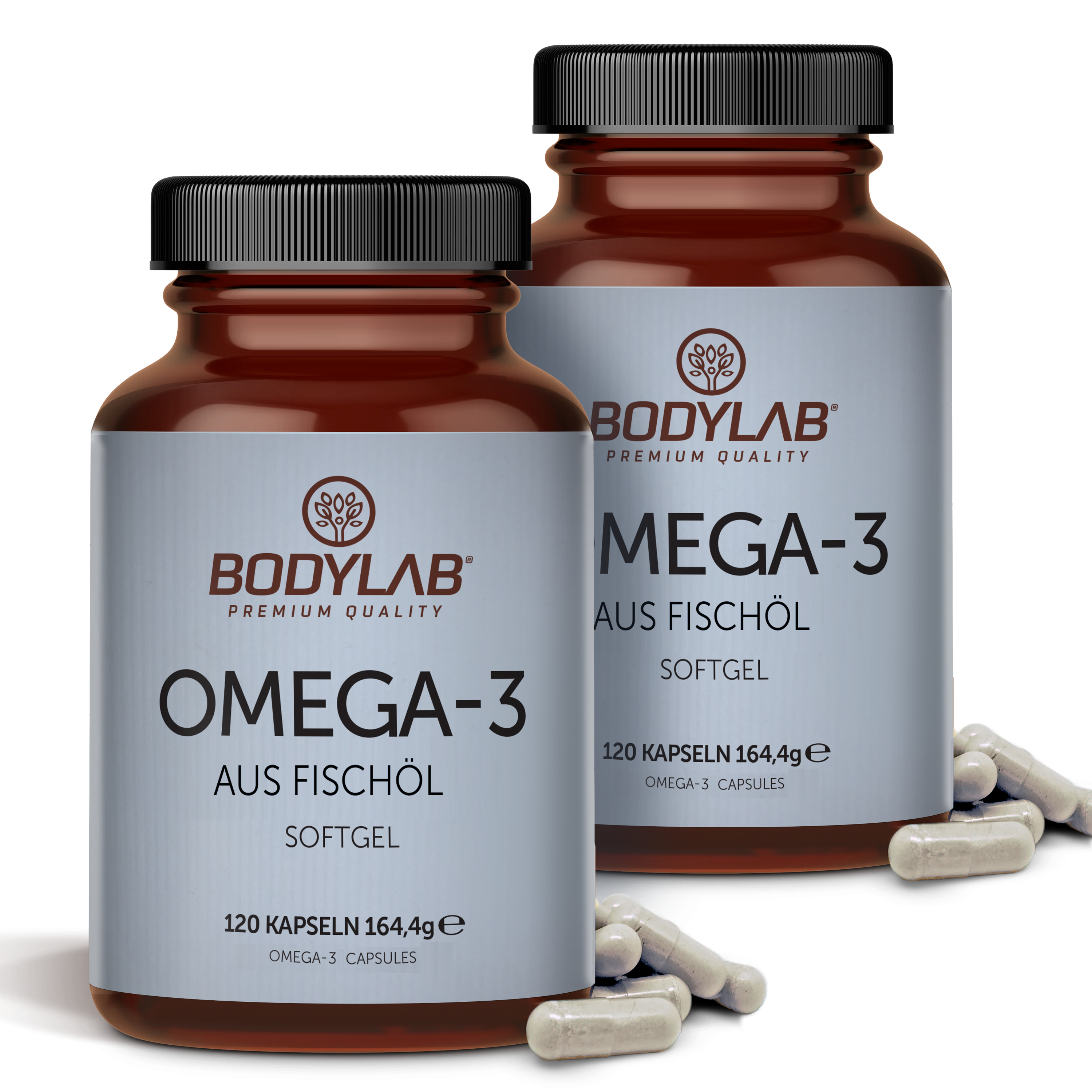 2 x Omega-3 aus Fischöl Softgel (2 x 120 Kapseln)