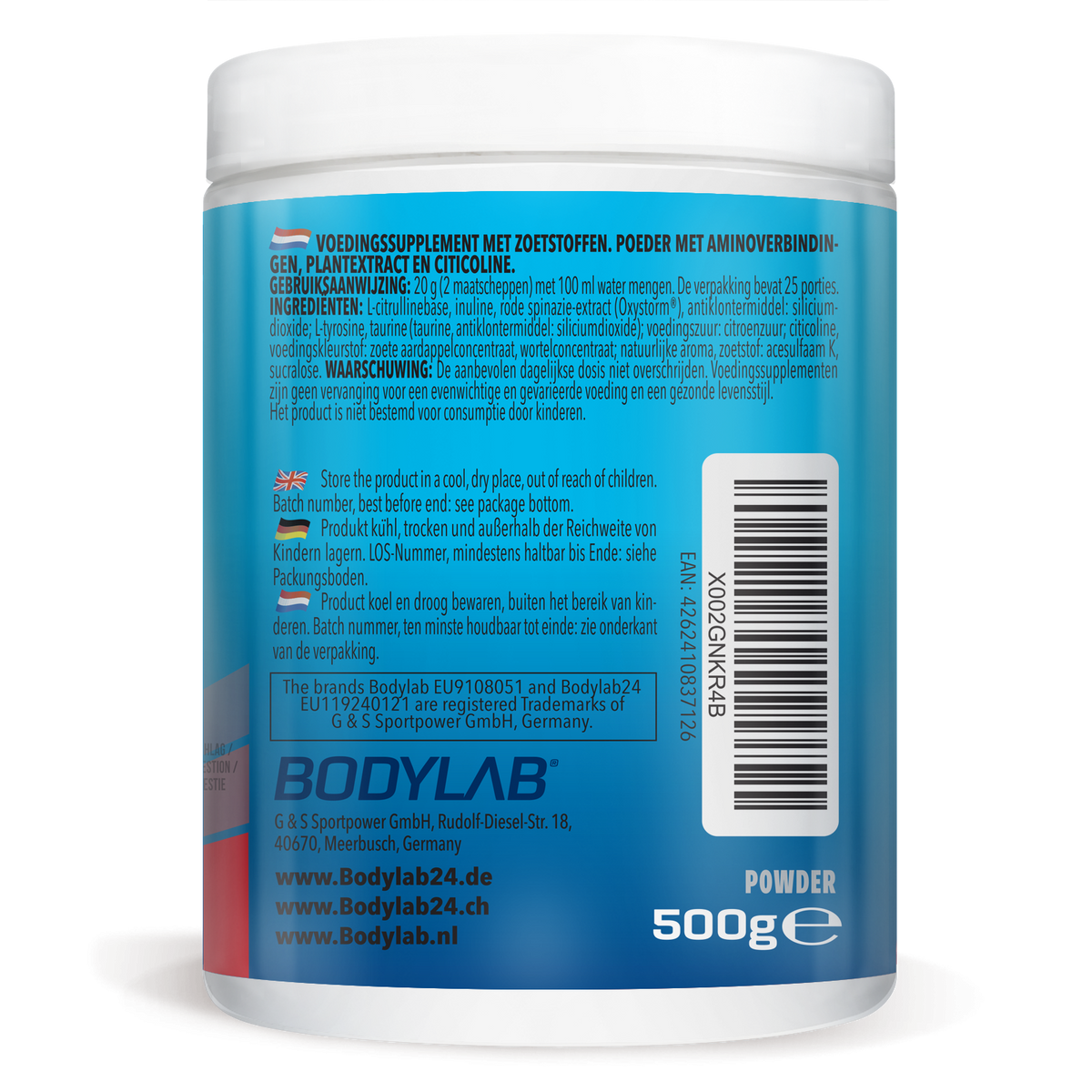 3 x Alpha Storm - OXYSTORM® Pre Workout Blood Orange (je 500g)