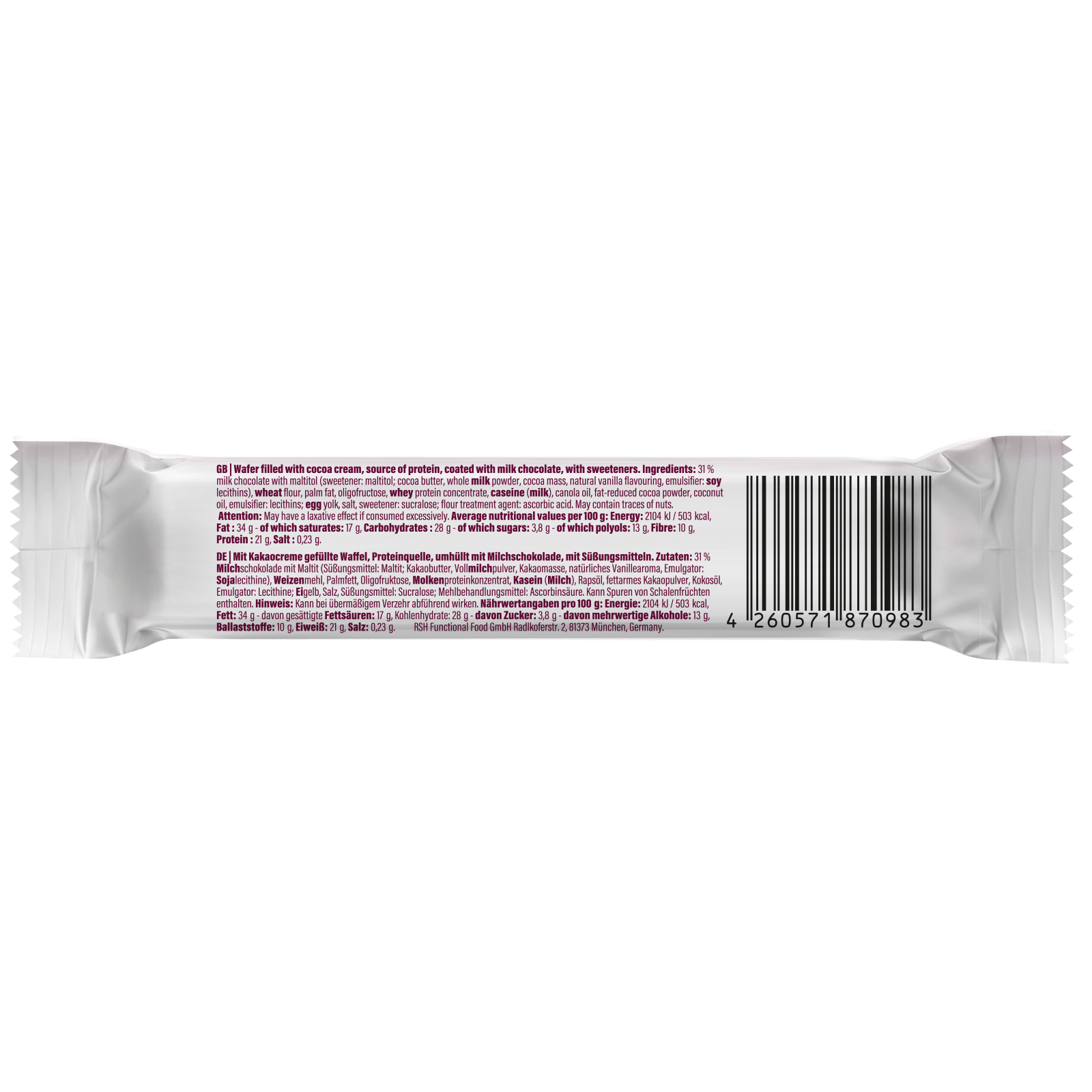 GymQueen Protein Wafer (20g)