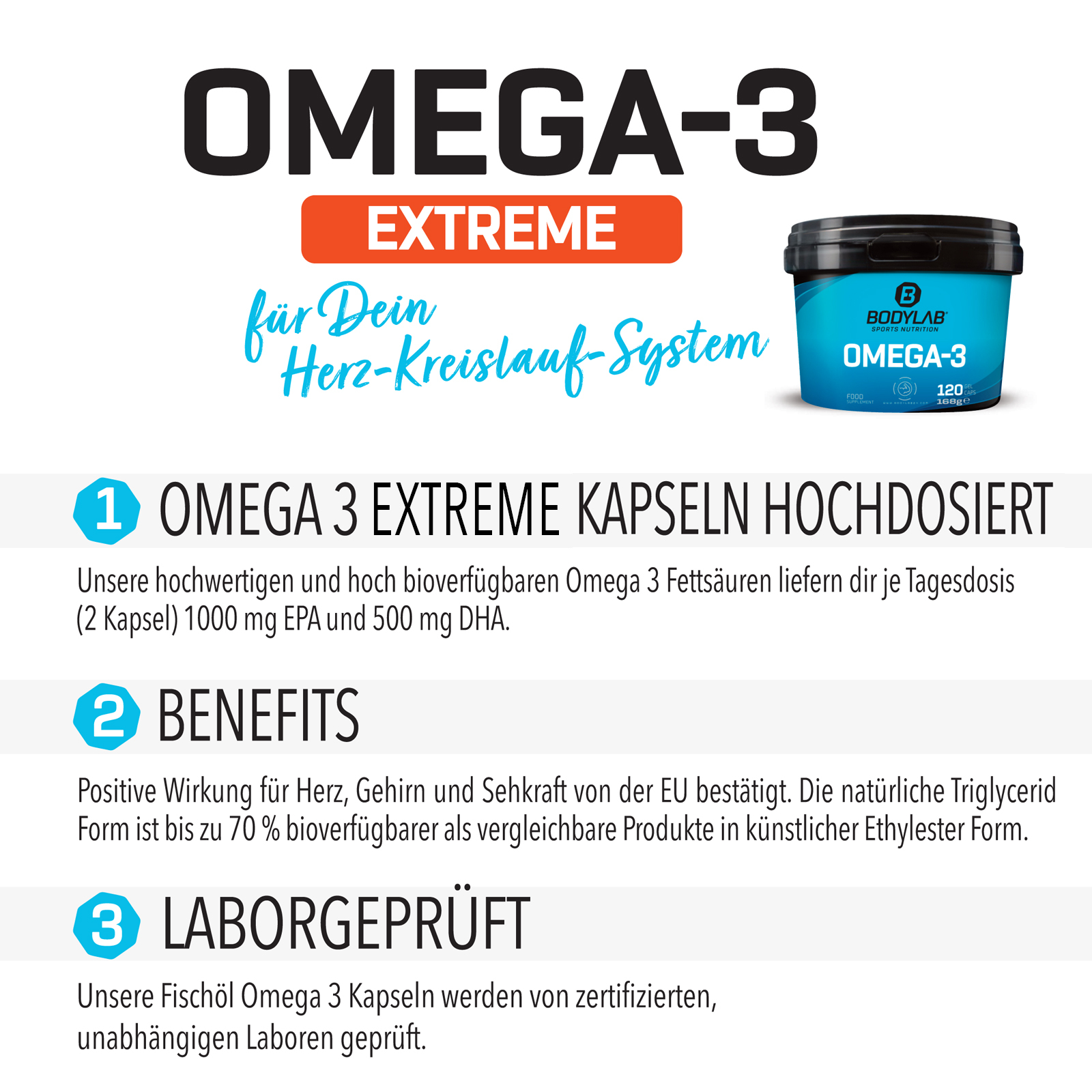 Omega-3 Extreme (2x120 Kapseln)